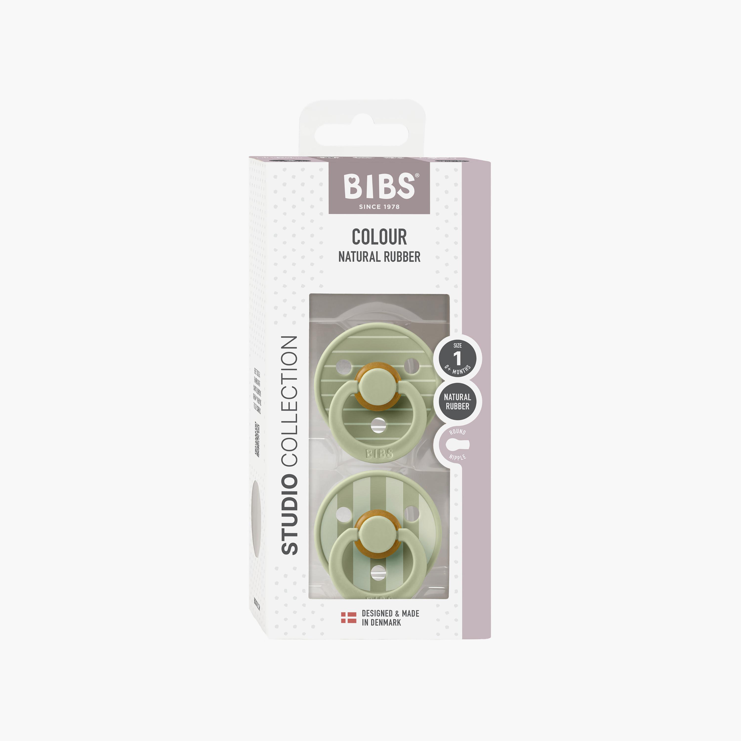 Bibs 2-Piece Studio Colour Pin Latex Pacifier Set - Size 1-baby-feeding-pacifiers-image-6