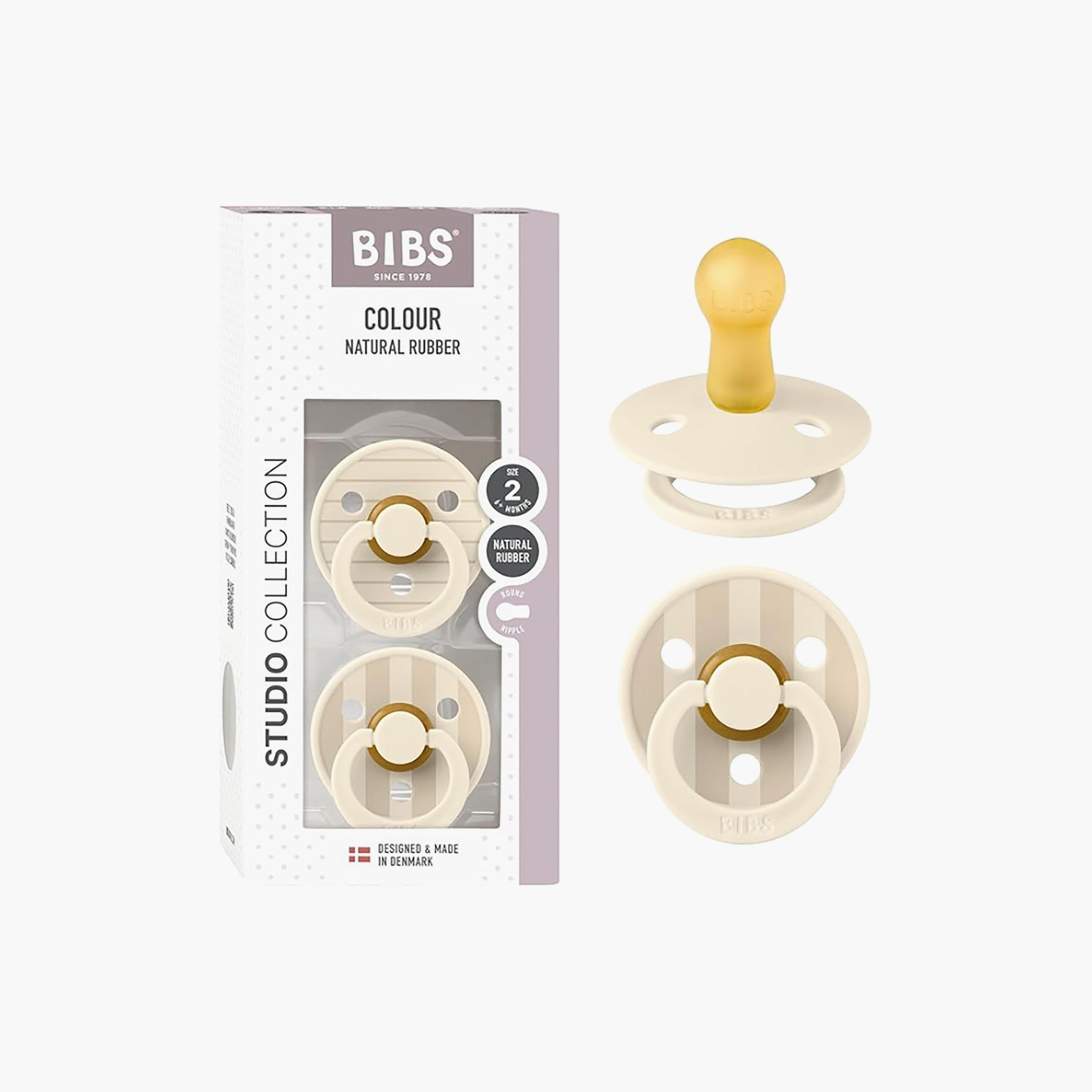 Bibs 2-Piece Studio Colour Pin Latex Pacifier Set - Size 2-baby-feeding-pacifiers-image-3