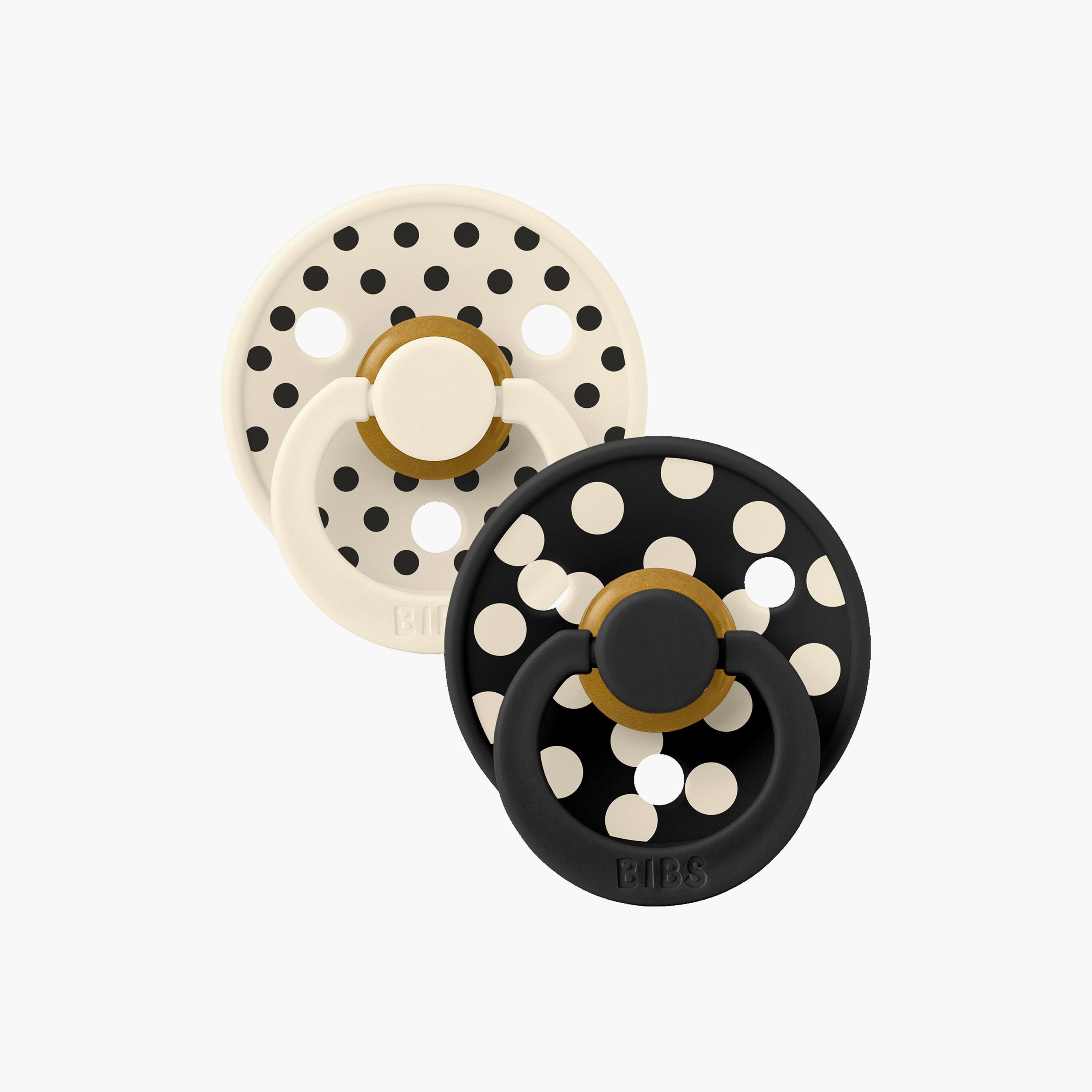 Bibs 2-Piece Studio Colour Polka Latex Pacifier Set - Size 1-baby-feeding-pacifiers-image-7