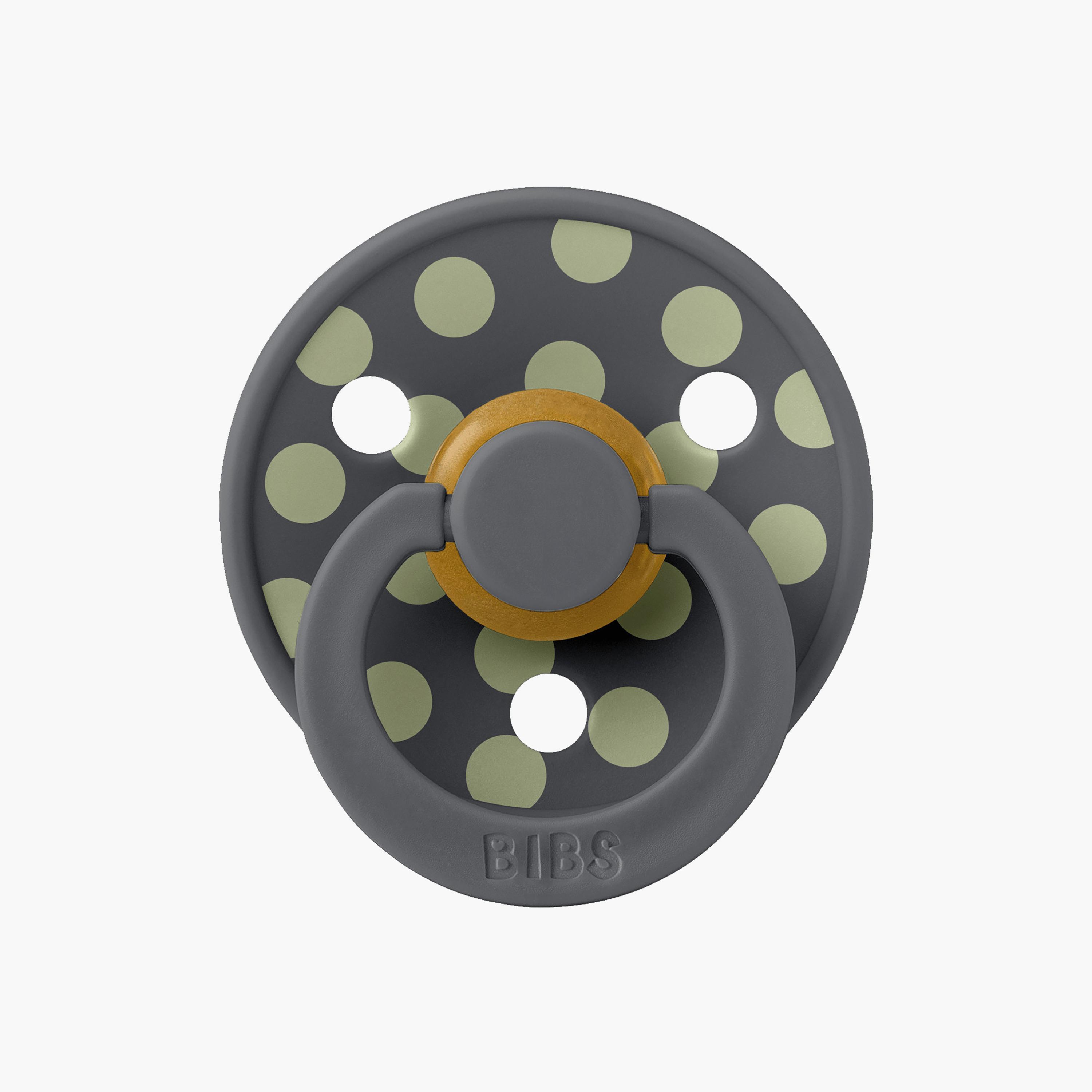 Bibs 2-Piece Studio Colour Polka Latex Pacifier Set - Size 1-baby-feeding-pacifiers-image-3