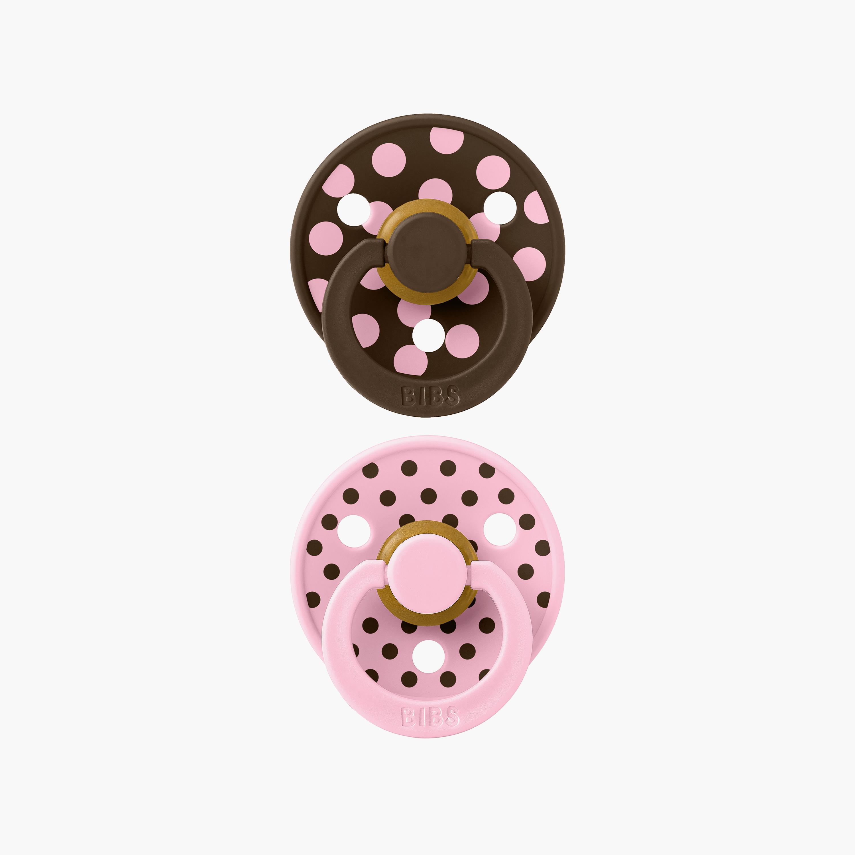 Bibs 2-Piece Studio Colour Polka Latex Pacifier Set - Size 2-baby-feeding-pacifiers-image-1