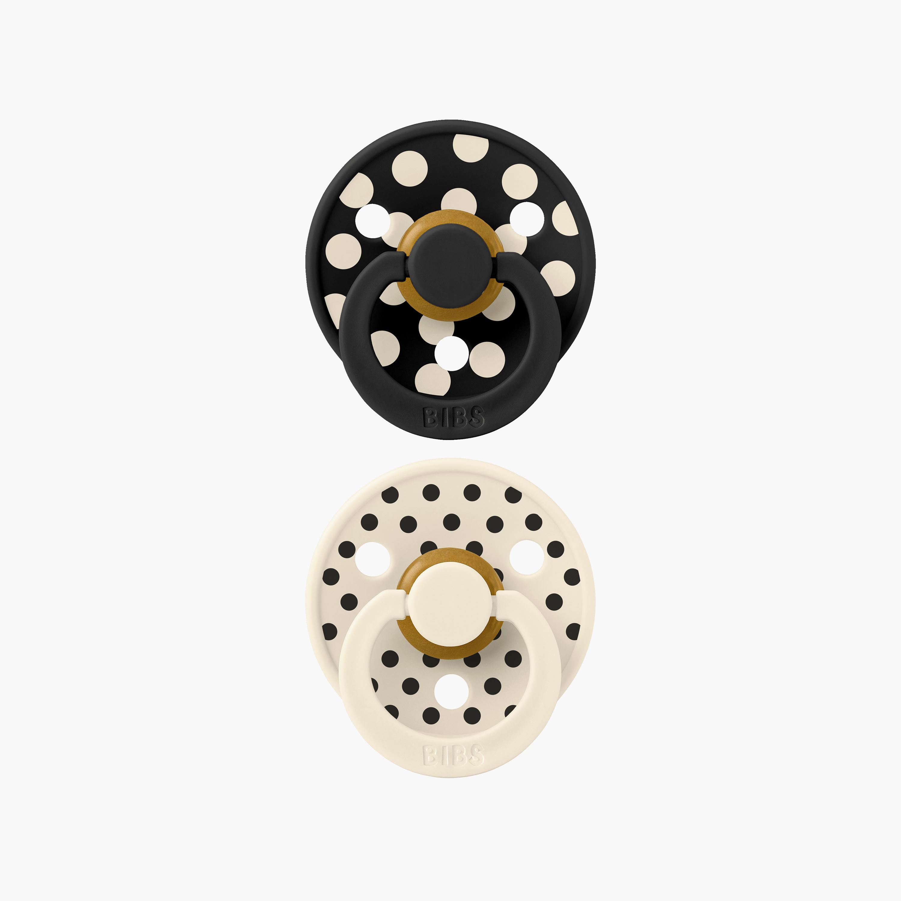 Bibs 2-Piece Studio Colour Polka Latex Pacifier Set - Size 2-baby-feeding-pacifiers-image-1