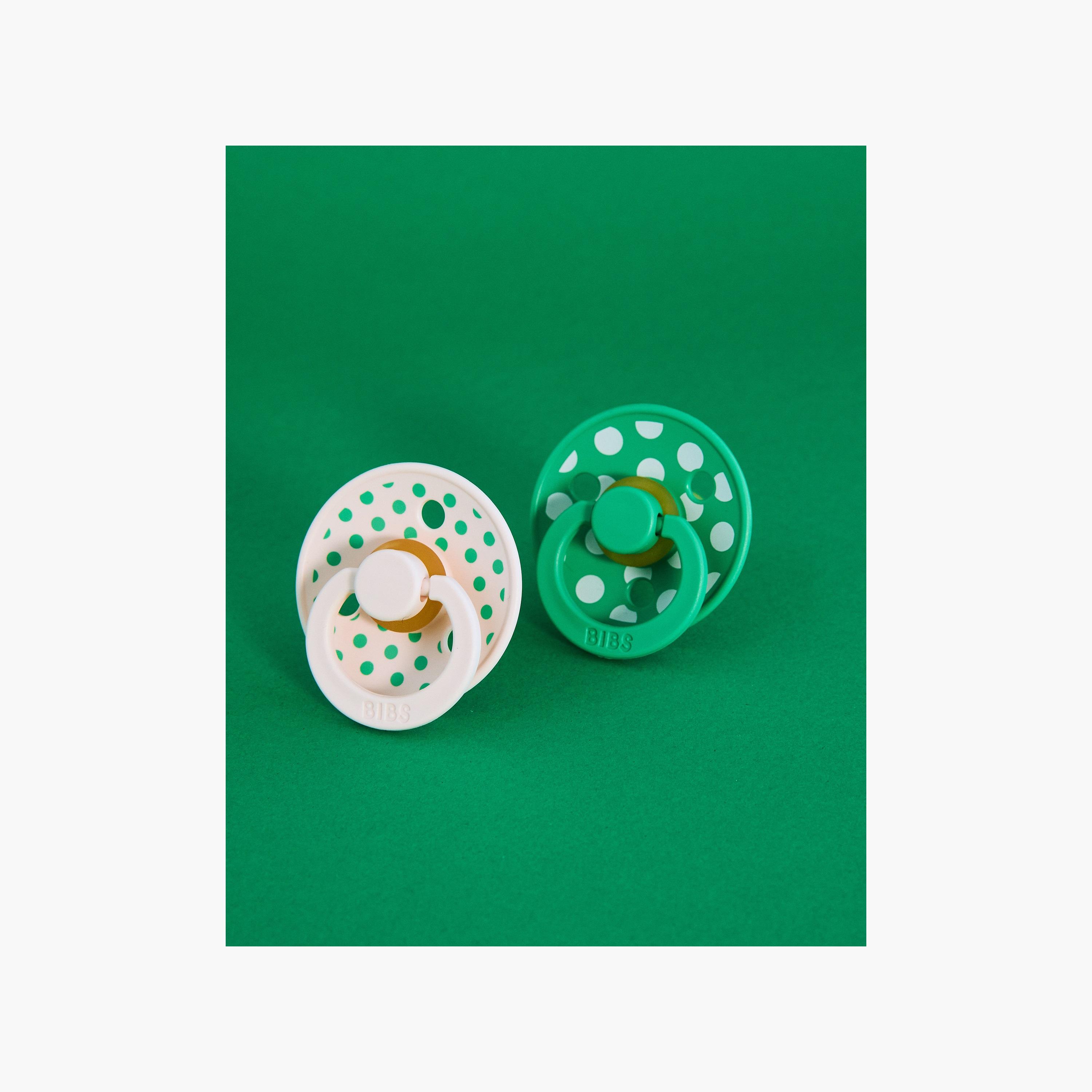 Bibs 2-Piece Studio Colour Polka Latex Pacifier Set - Size 2-baby-feeding-pacifiers-image-2