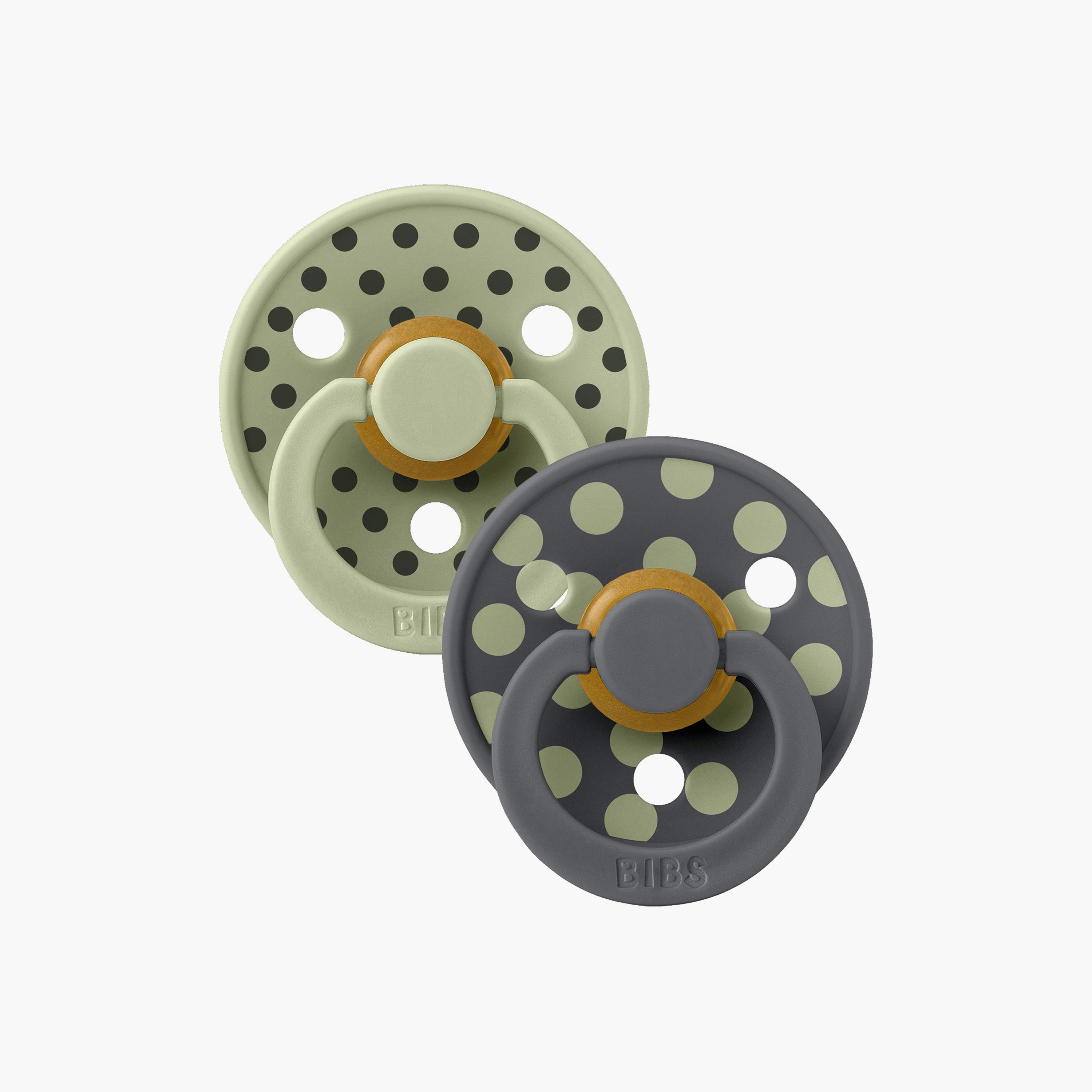 Bibs 2-Piece Studio Colour Polka Latex Pacifier Set - Size 2-baby-feeding-pacifiers-image-7
