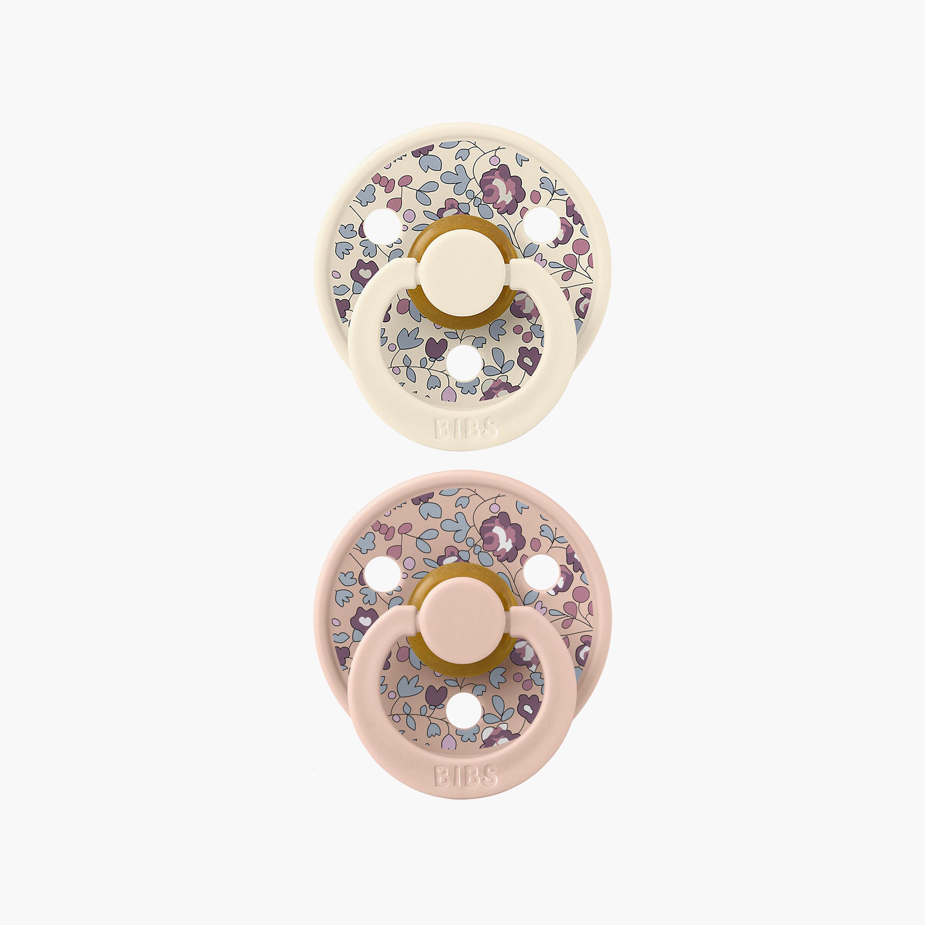 Bibs 2-Piece Liberty Colour Eloise Latex Pacifier Set - Size 2-baby-feeding-pacifiers-image-1