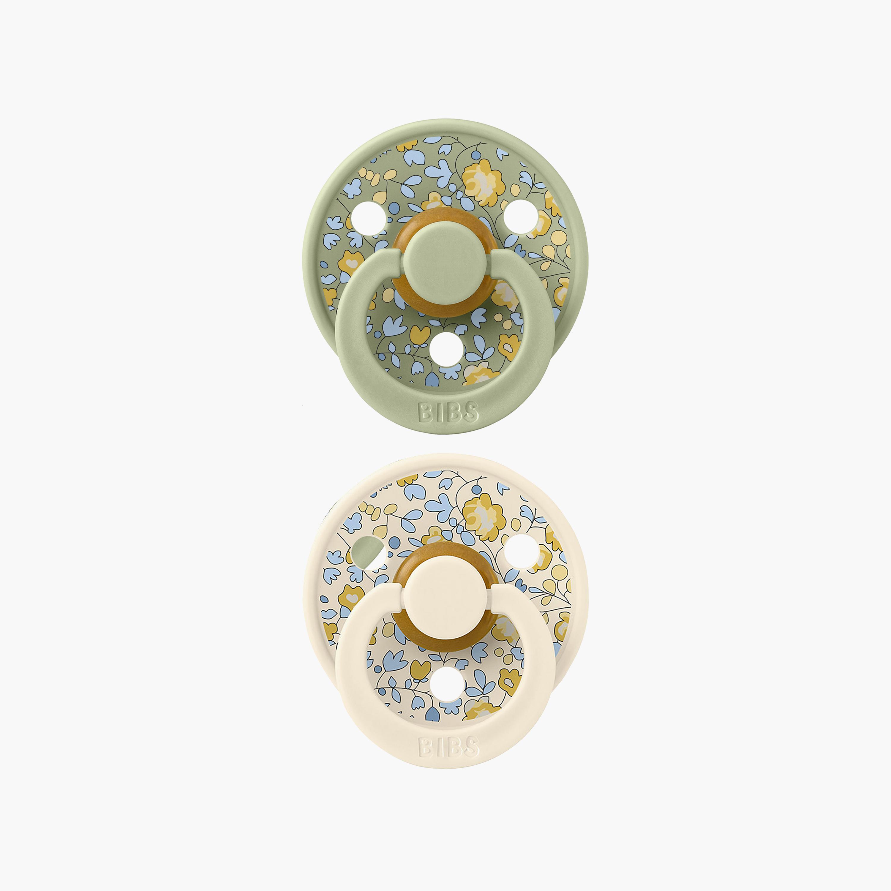 Bibs 2-Piece Liberty Colour Eloise Latex Pacifier Set - Size 2-baby-feeding-pacifiers-image-1