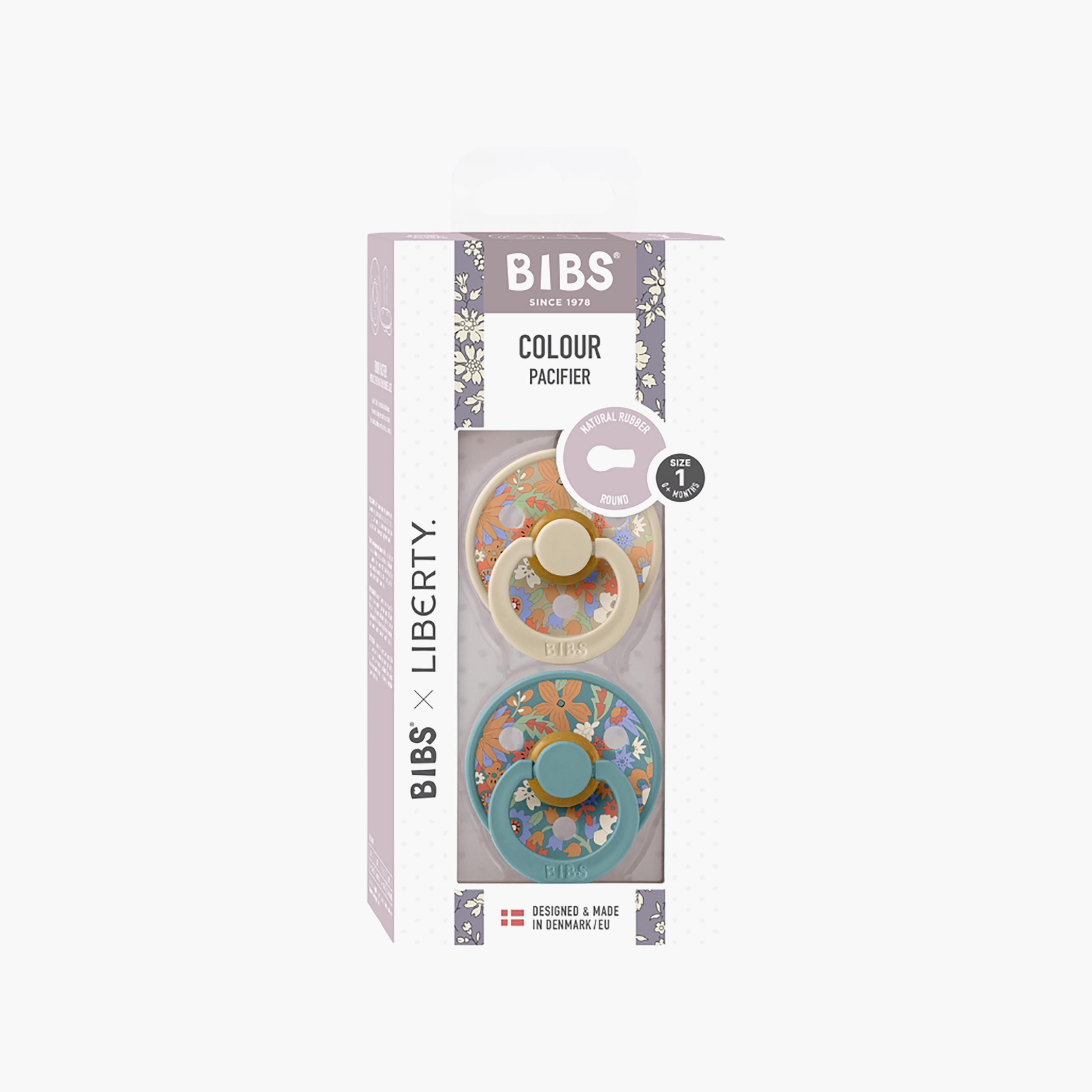 Bibs 2-Piece Liberty Colour June Blossom Latex Pacifier Set - Size 1-baby-feeding-pacifiers-image-3