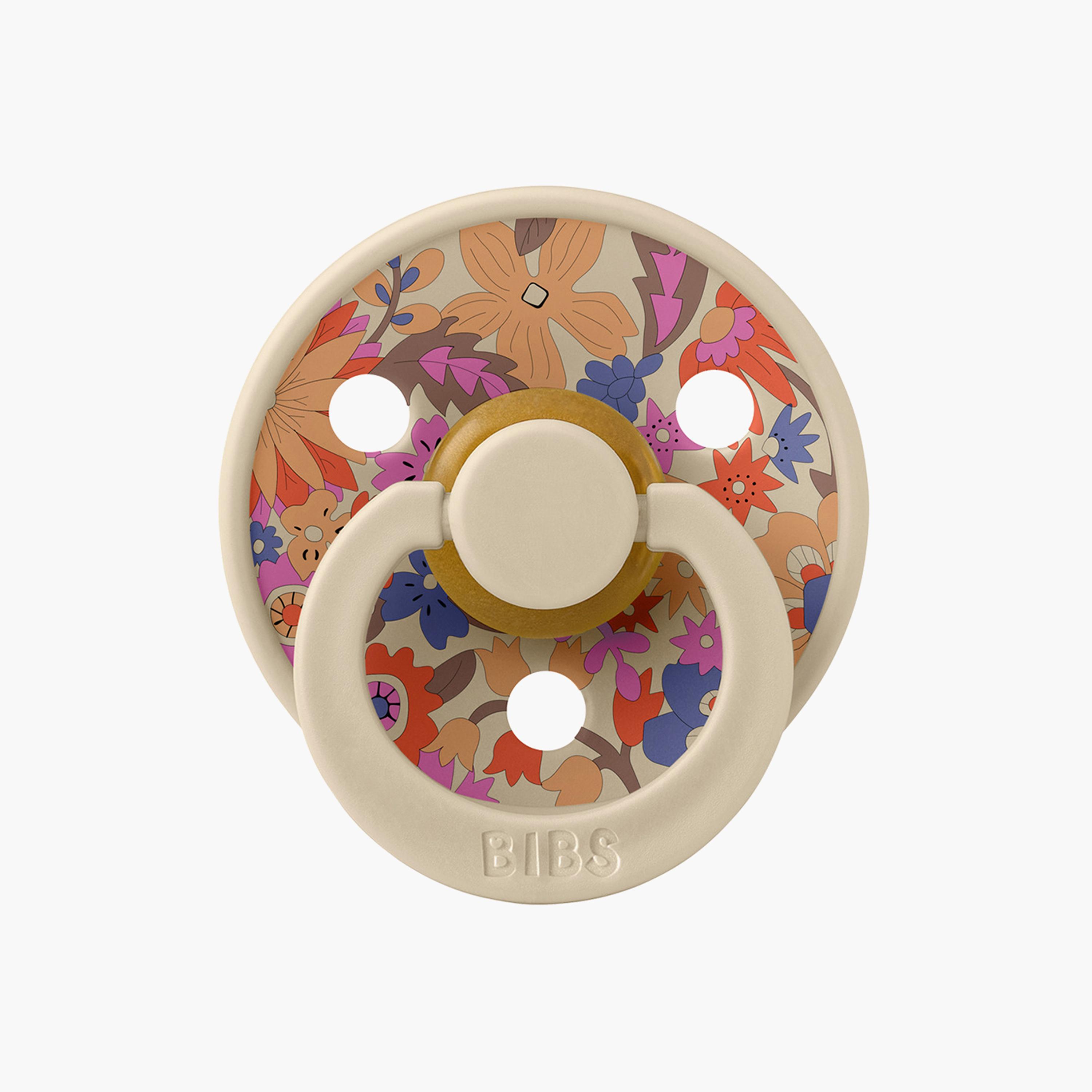Bibs 2-Piece Round Liberty Colour June Blossom Latex Pacifier Set - Size 2-baby-feeding-pacifiers-image-2