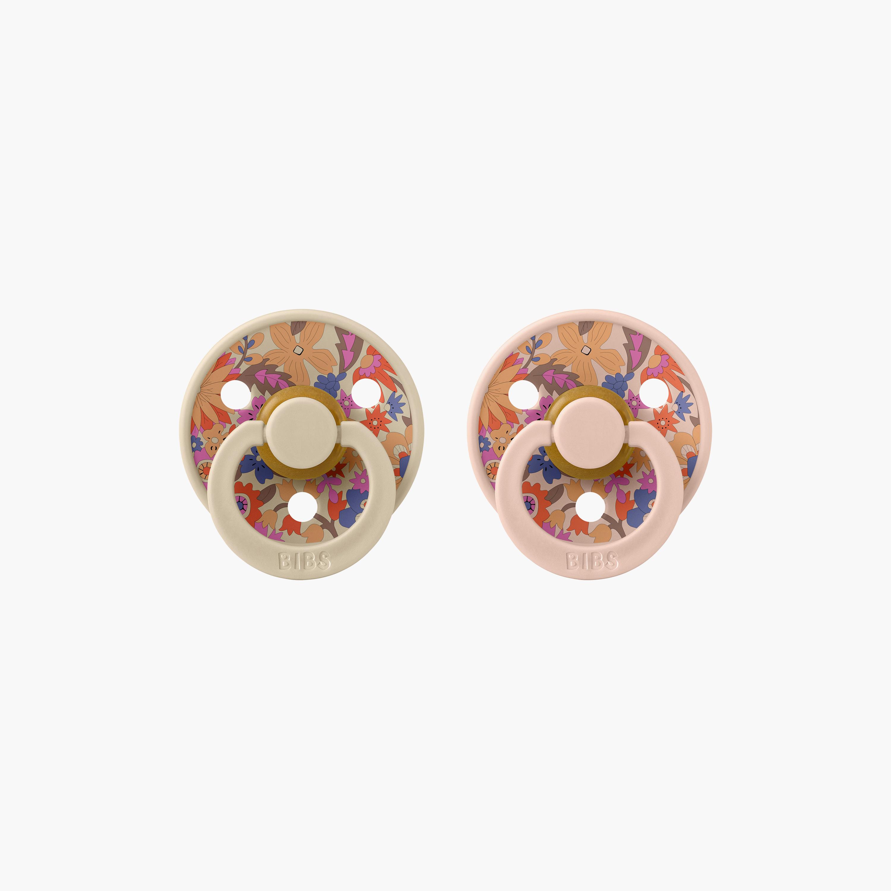 Bibs 2-Piece Round Liberty Colour June Blossom Latex Pacifier Set - Size 2-baby-feeding-pacifiers-image-4