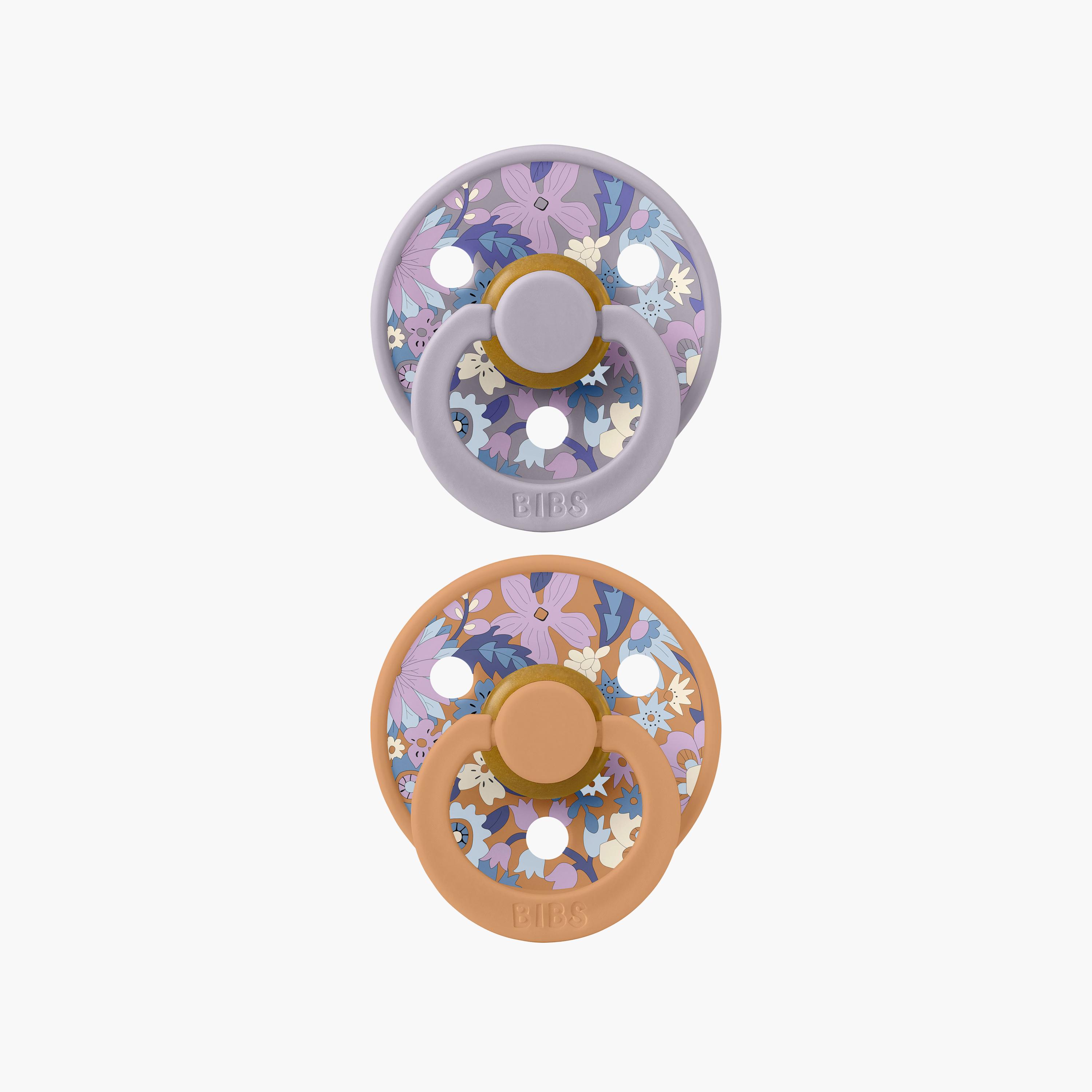 Bibs 2-Piece Liberty Colour June Blossom Latex Pacifier Set - Size 2-baby-feeding-pacifiers-image-1