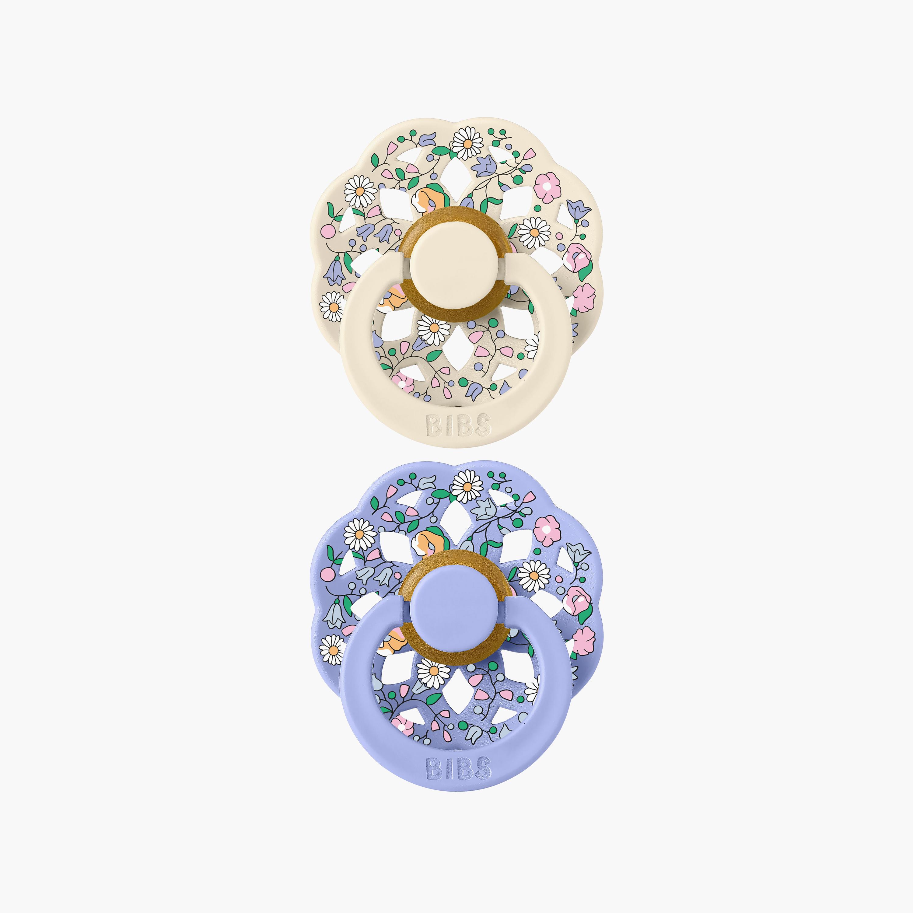 Bibs 2-Piece Liberty Boheme Chloe Meadow Latex Pacifier Set - Size 2-baby-feeding-pacifiers-image-1