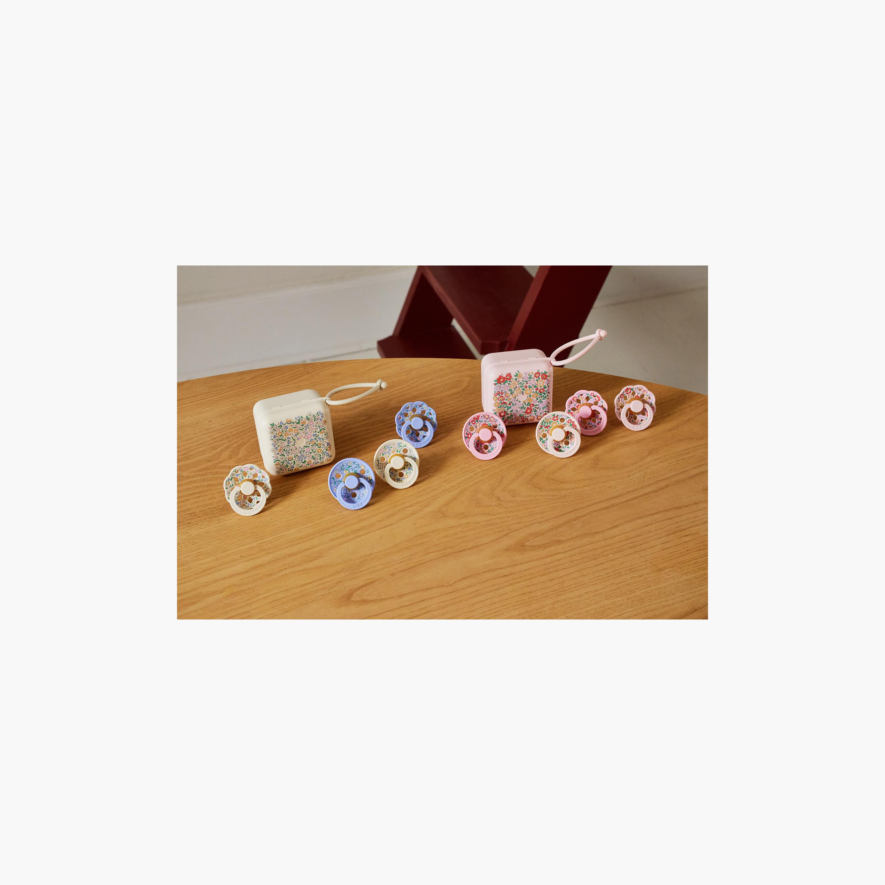 Bibs 2-Piece Liberty Boheme Chloe Meadow Latex Pacifier Set - Size 2-baby-feeding-pacifiers-image-3