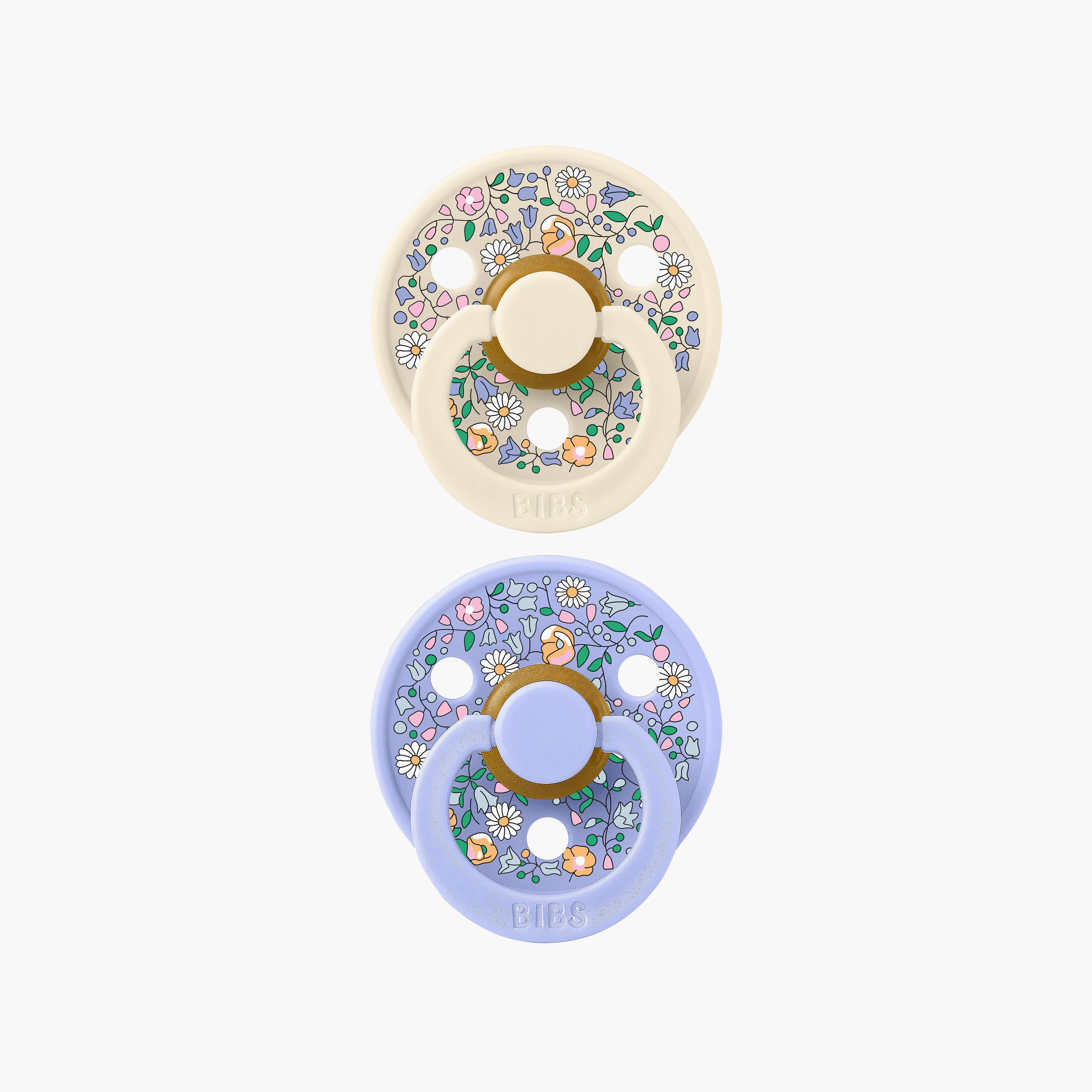 Bibs 2-Piece Liberty Colour Chloe Meadow Latex Pacifier Set - Size 1-baby-feeding-pacifiers-image-1