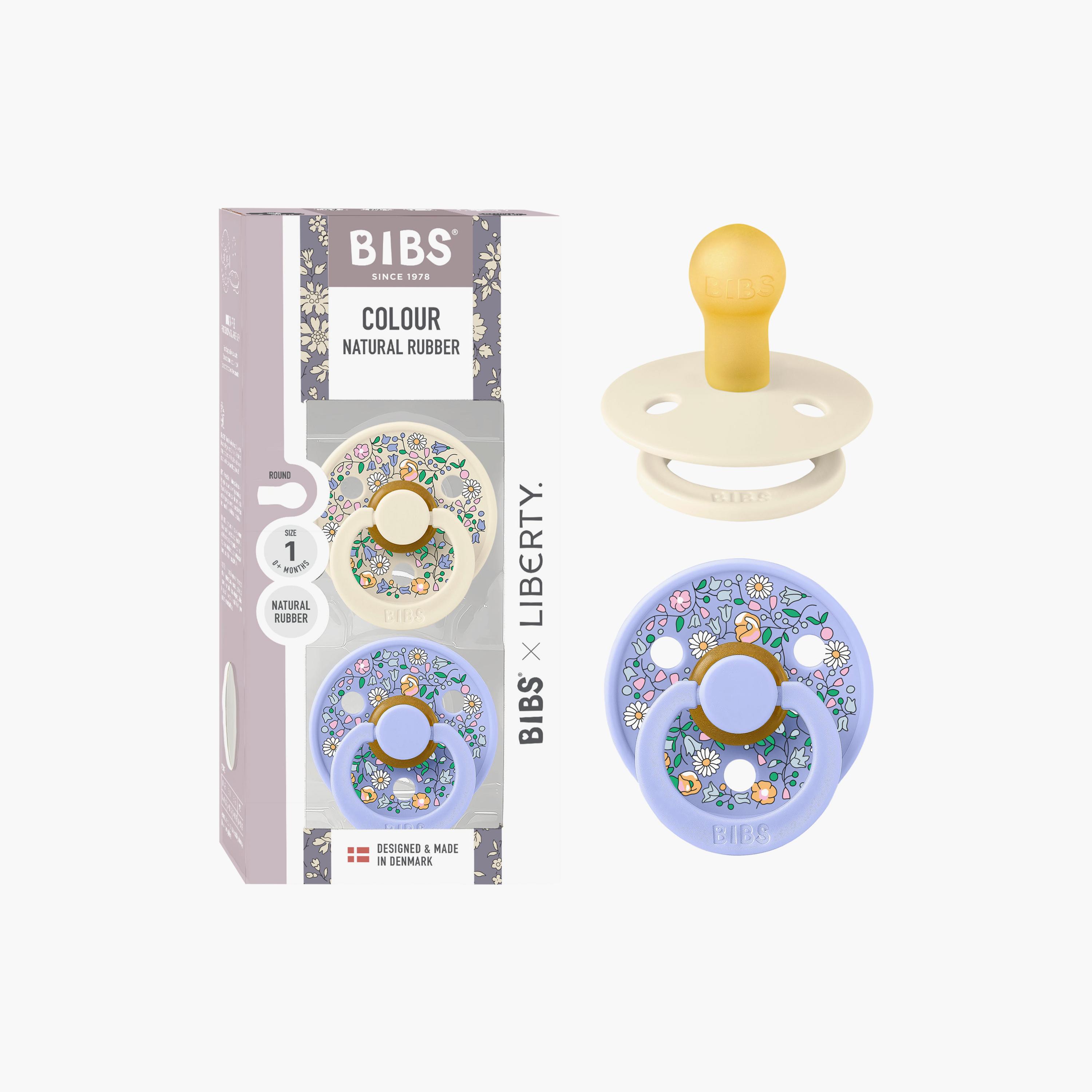 Bibs 2-Piece Liberty Colour Chloe Meadow Latex Pacifier Set - Size 1-baby-feeding-pacifiers-image-3