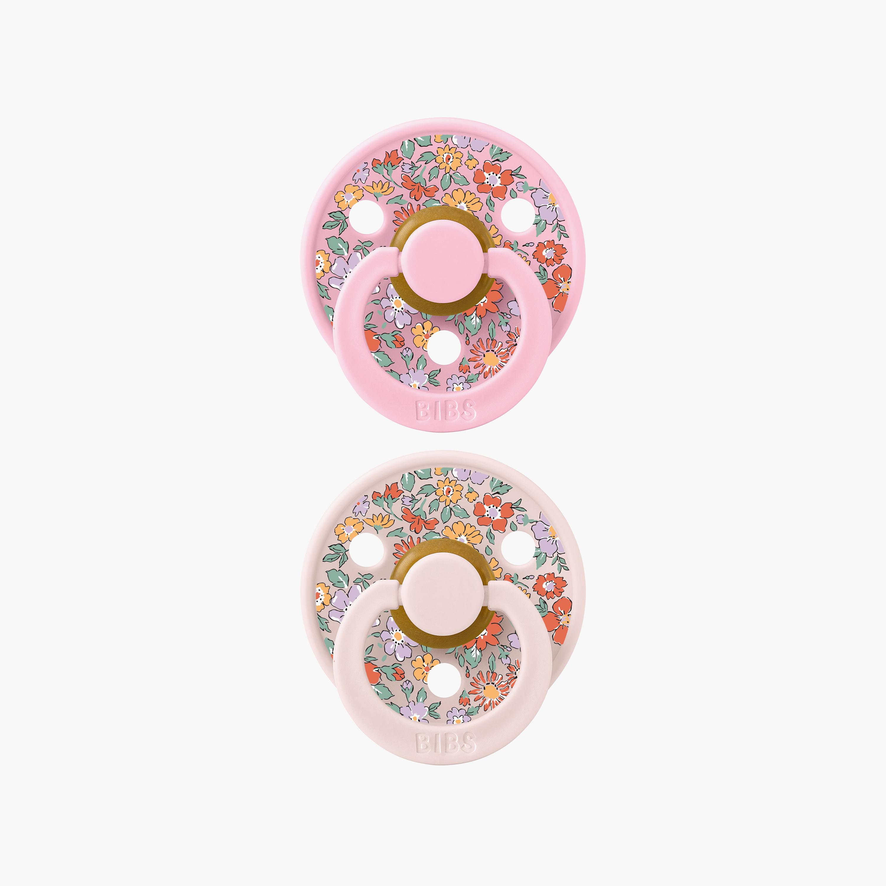 Bibs 2-Piece Liberty Colour Oscar Meadow Latex Pacifier Set - Size 1-baby-feeding-pacifiers-image-1