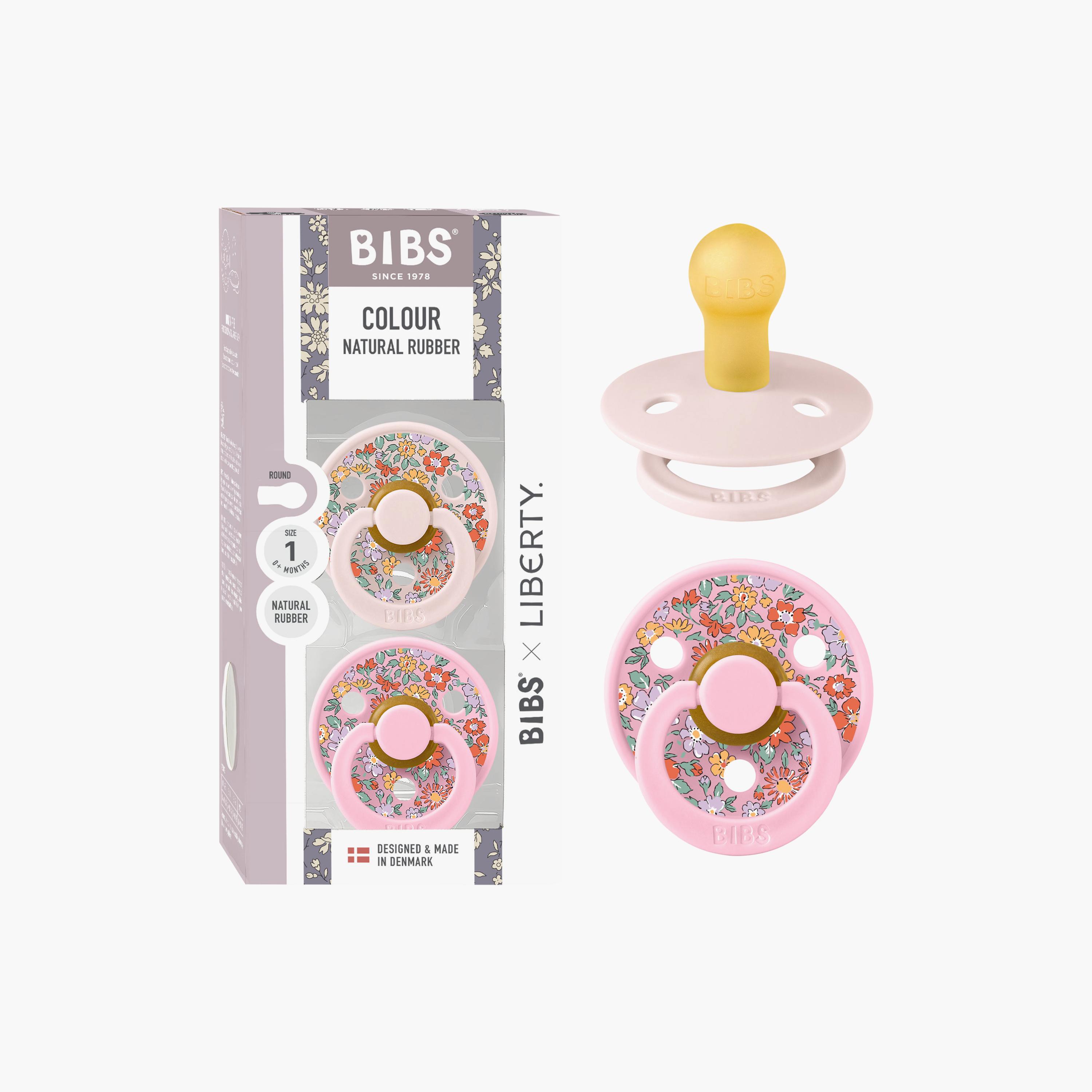 Bibs 2-Piece Liberty Colour Oscar Meadow Latex Pacifier Set - Size 1-baby-feeding-pacifiers-image-2