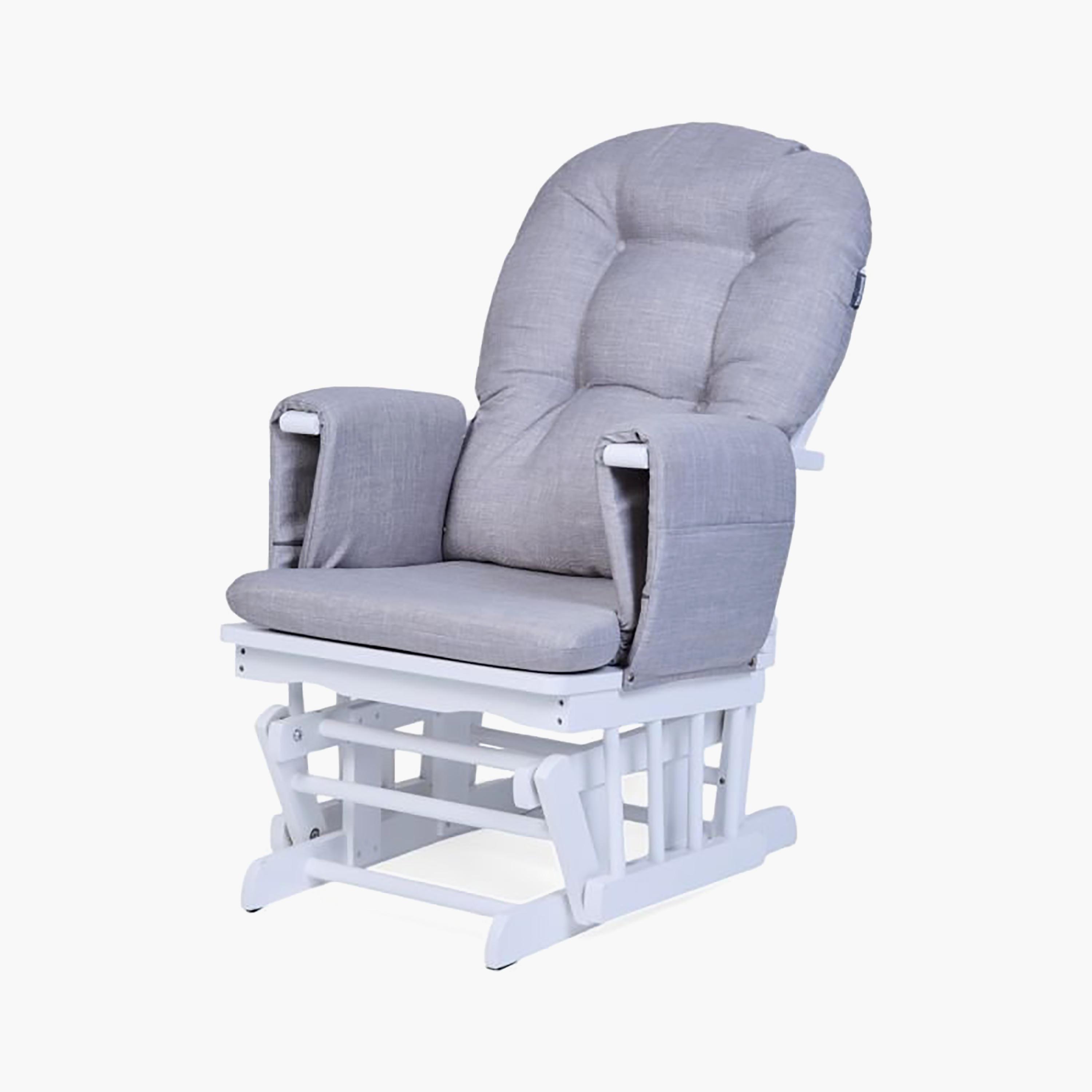 كرسي هزاز ومريح للمرضعات قماشي مع مسند للقدمين من تشايلد هوم-baby-nursery-furniture-rockingchairs-image-1