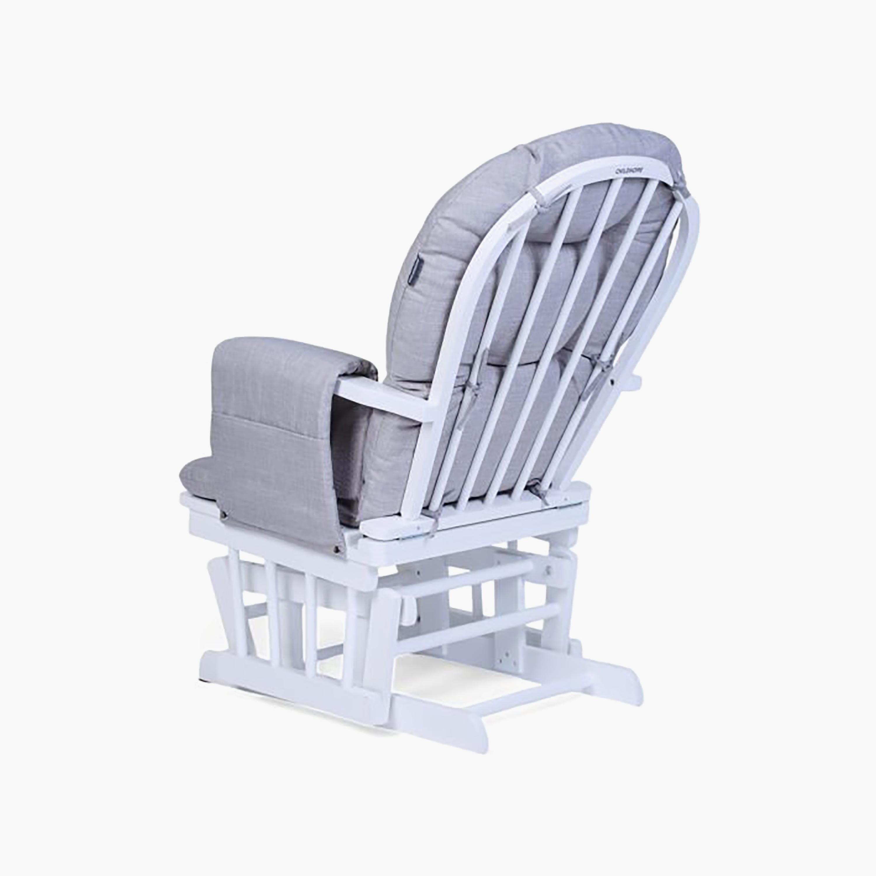 كرسي هزاز ومريح للمرضعات قماشي مع مسند للقدمين من تشايلد هوم-baby-nursery-furniture-rockingchairs-image-2