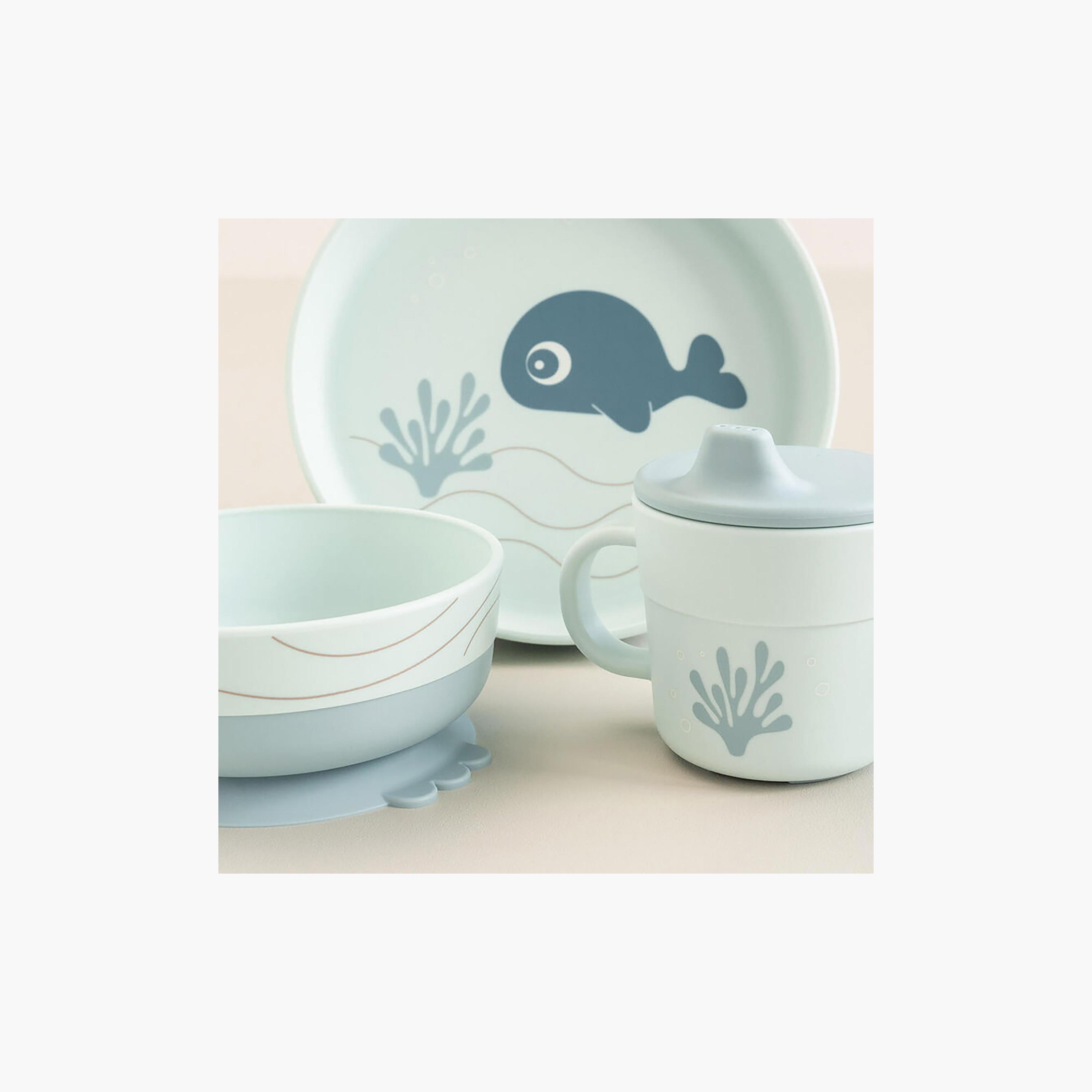 طقم عشاء للأطفال "فودي" بتصميم الحوت والي لون أزرق من دون باي دير-baby-feeding-mealtimeessentials-image-8