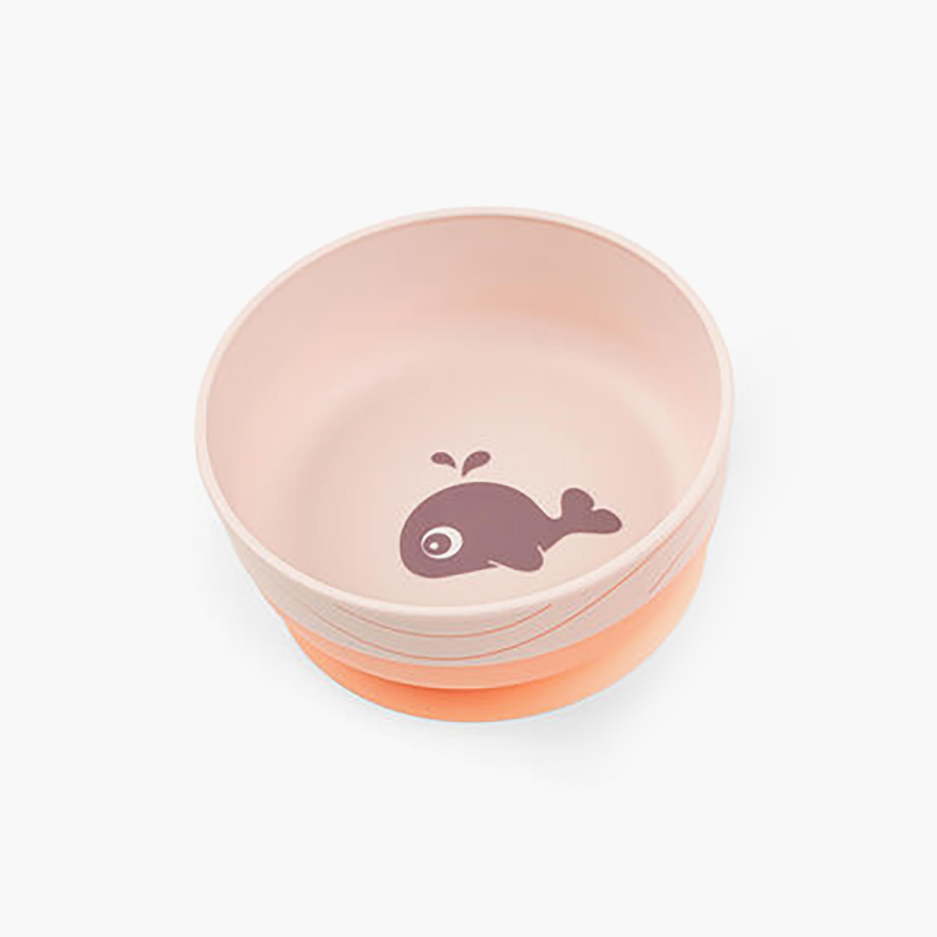 طقم عشاء للأطفال "فودي" بتصميم الحوت والي لون بودرة وردي من دون باي دير-baby-feeding-mealtimeessentials-image-4