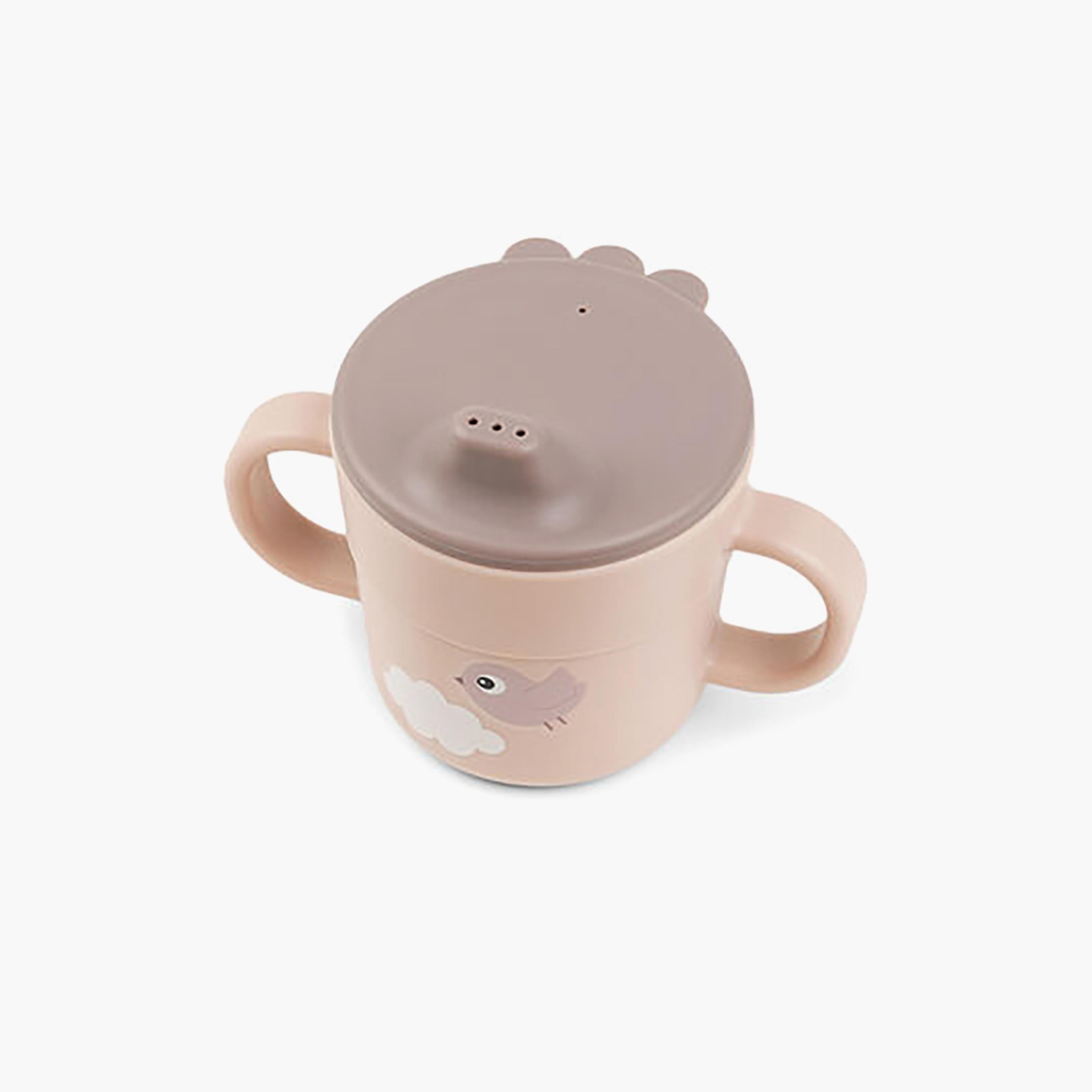 طقم الوجبة الأولى للأطفال "فودي" بتصميم غيوم السعادة لون بودرة وردي من دون باي دير-baby-feeding-mealtimeessentials-image-4
