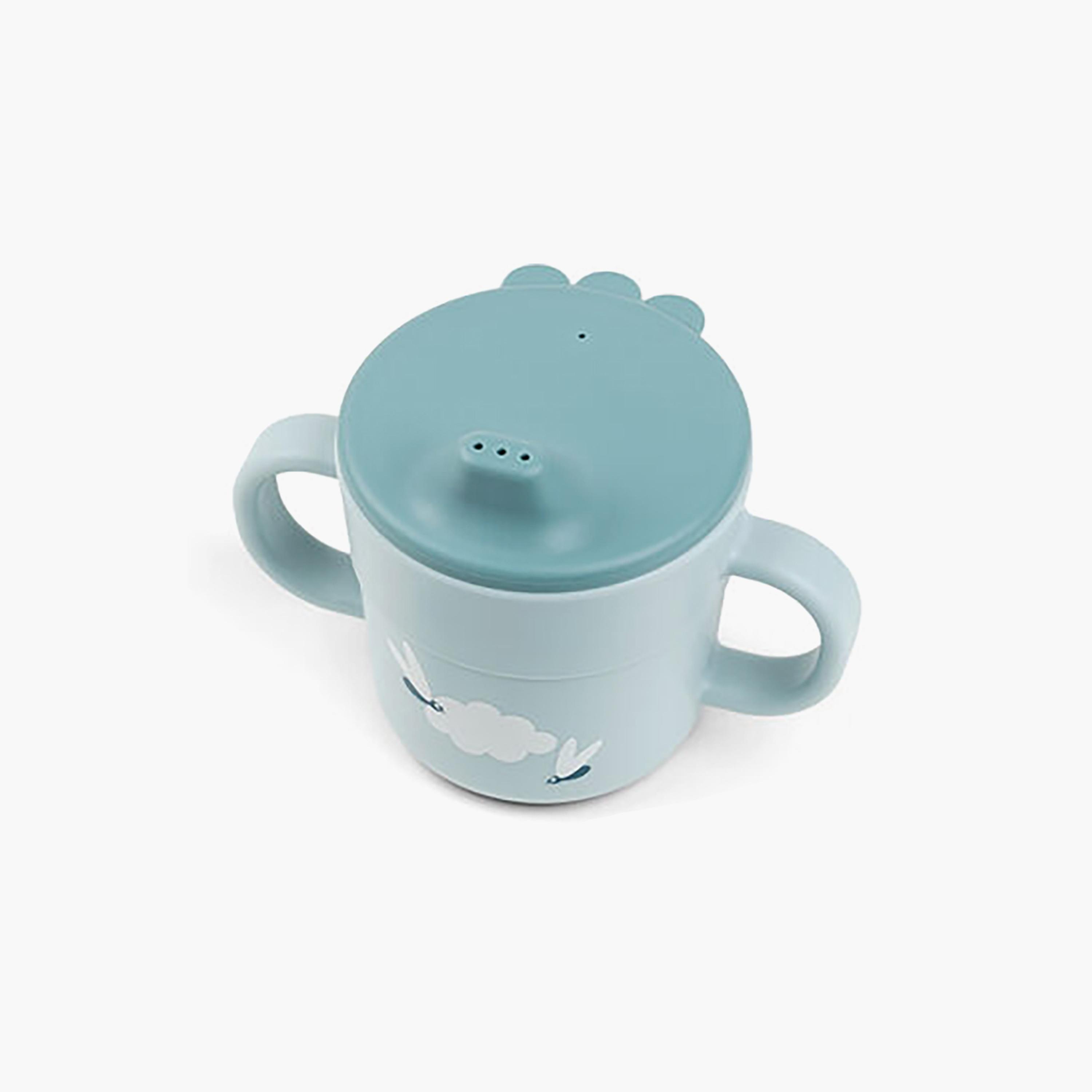 طقم الوجبة الأولى للأطفال "فودي" بتصميم الفيل إلفي لون أزرق من دون باي دير-baby-feeding-mealtimeessentials-image-3