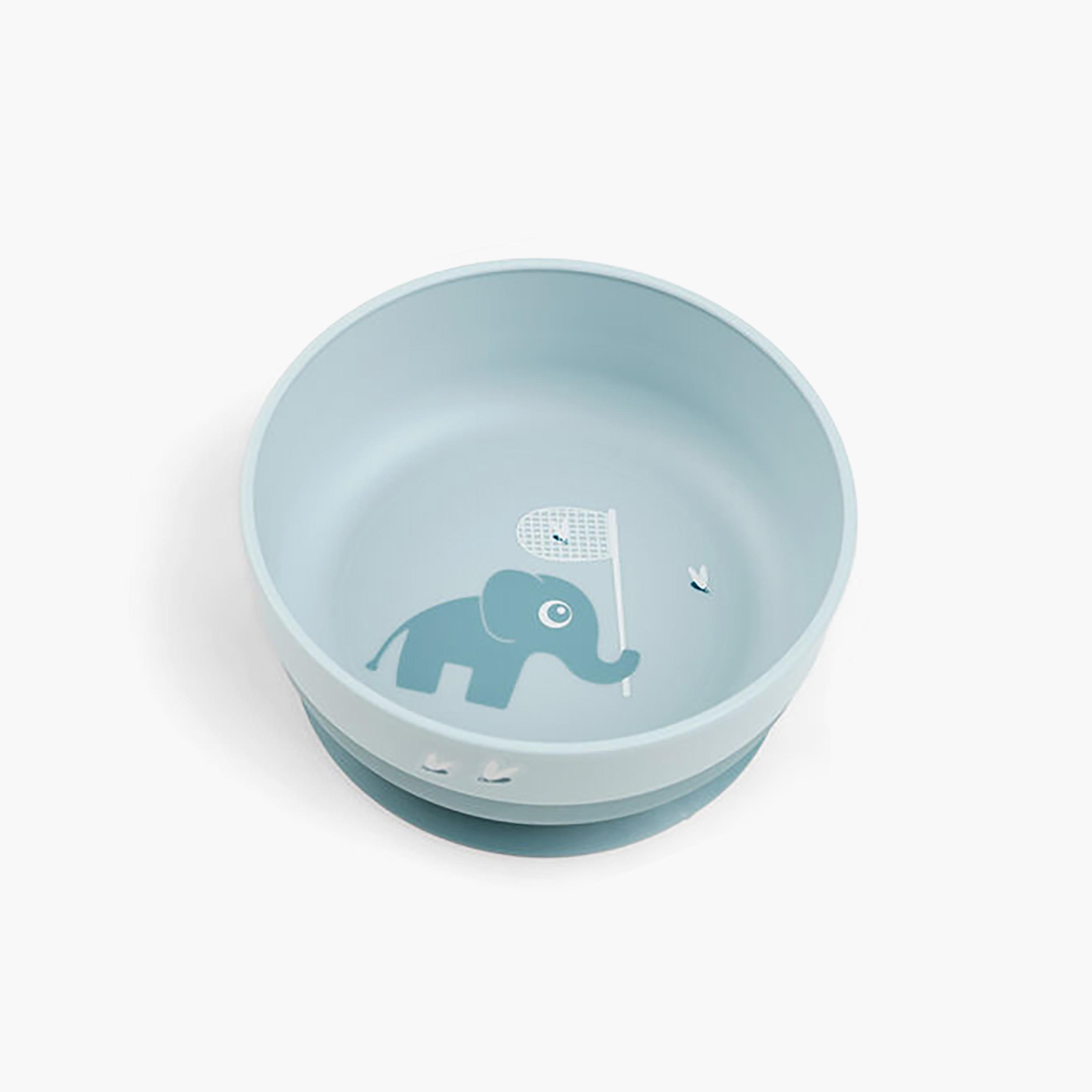 طقم الوجبة الأولى للأطفال "فودي" بتصميم الفيل إلفي لون أزرق من دون باي دير-baby-feeding-mealtimeessentials-image-4