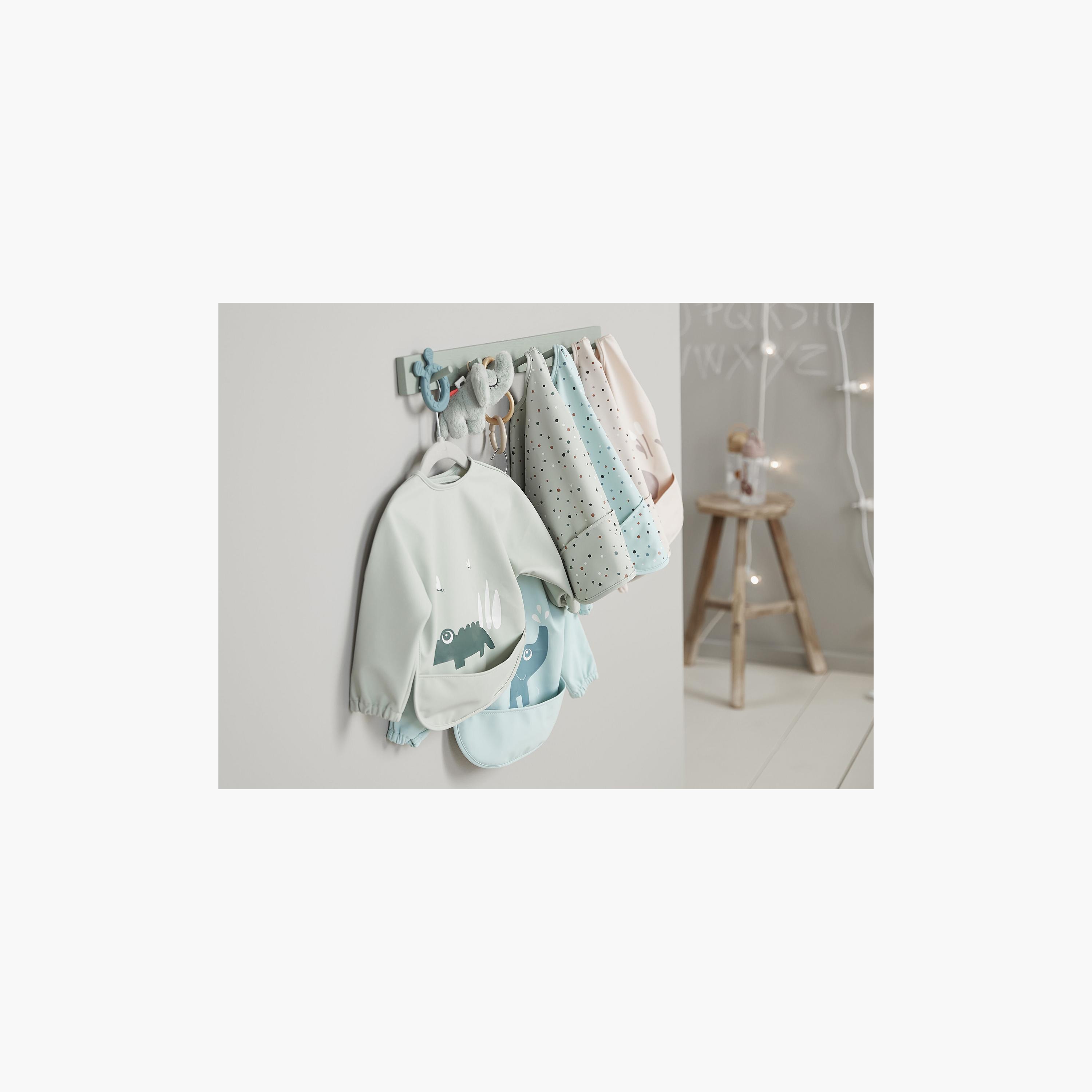 مريلة أطفال بأكمام وجيب أمامي من دون باي دير-baby-feeding-bibs-image-2