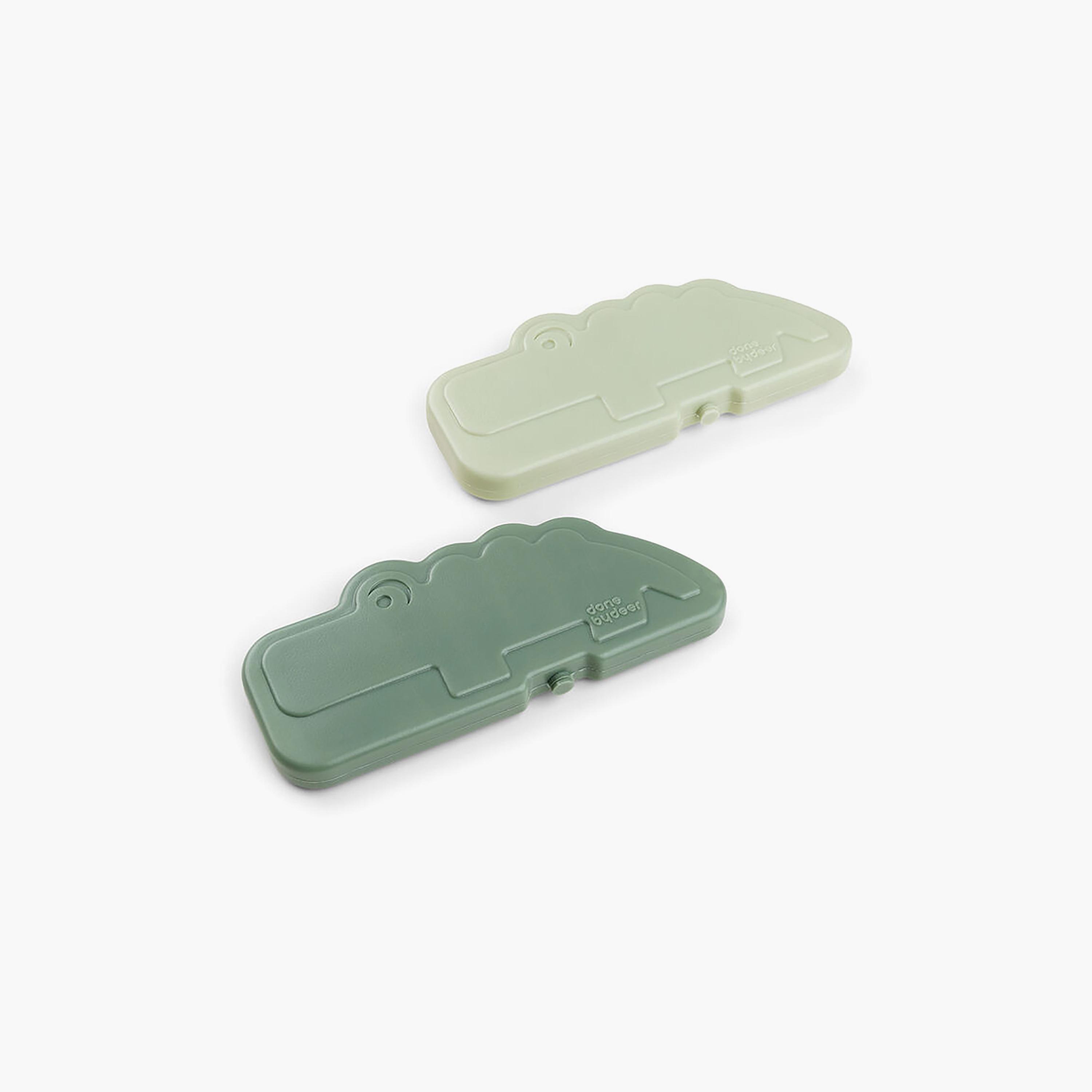 Done by Deer 2-Piece Lunch Box Cooling Element - Croco Green-school-lunchessentials-lunchboxes-image-1