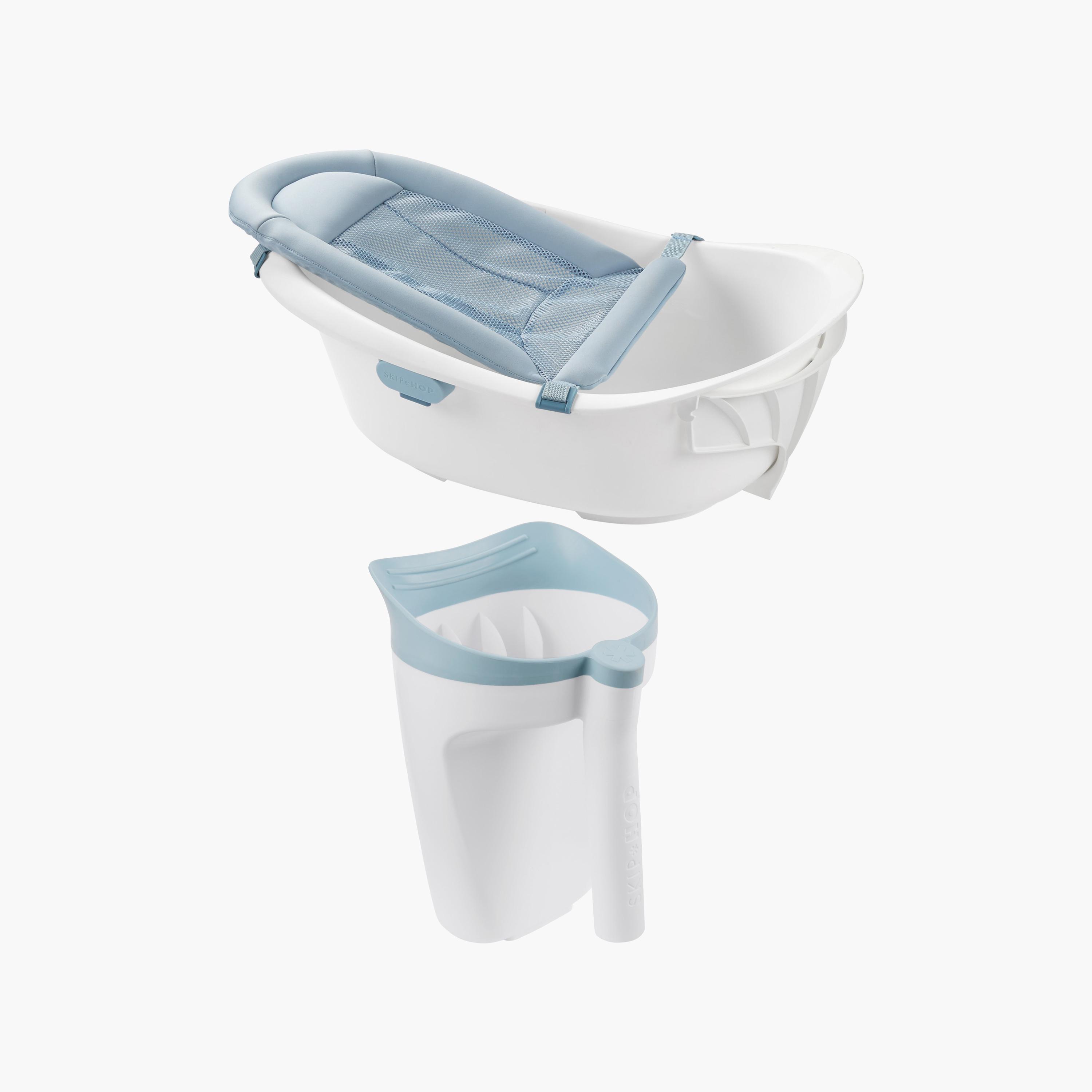 حوض استحمام للأطفال 4 في 1 مع شلال شطف (ويف رينسر) من سكيب هوب-baby-bathandcare-bathtubs-image-1