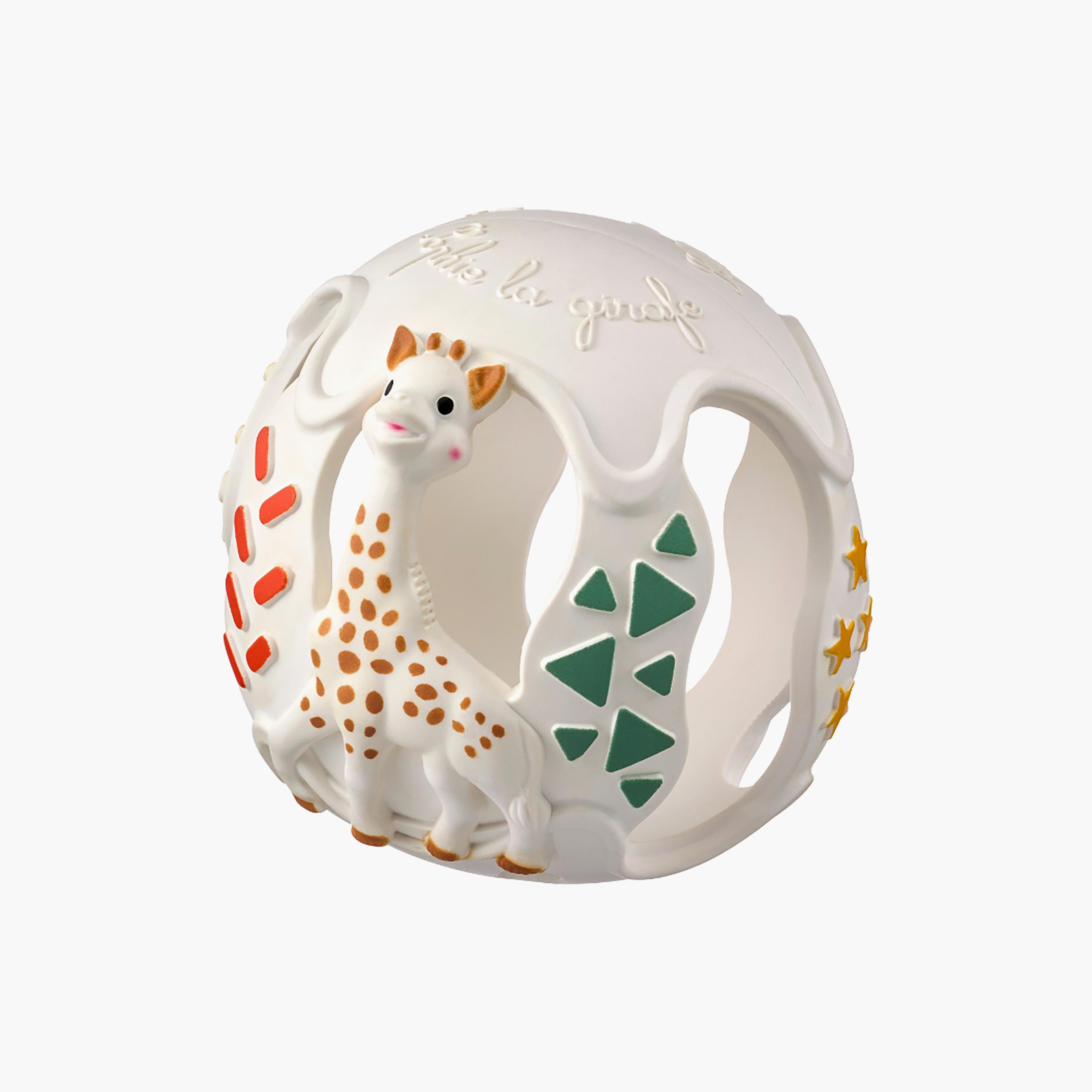 كرة عضاضة سيليكون تفاعلية لتحفيز الحواس من صوفي لا جيراف-toys-babyandtoddlertoys-rattlesandteethers-image-1
