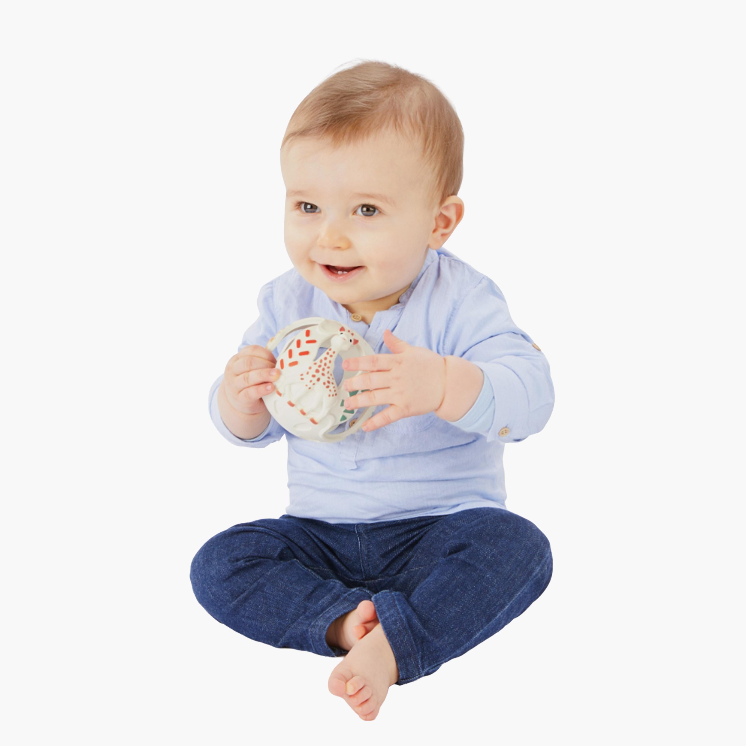 كرة عضاضة سيليكون تفاعلية لتحفيز الحواس من صوفي لا جيراف-toys-babyandtoddlertoys-rattlesandteethers-image-4