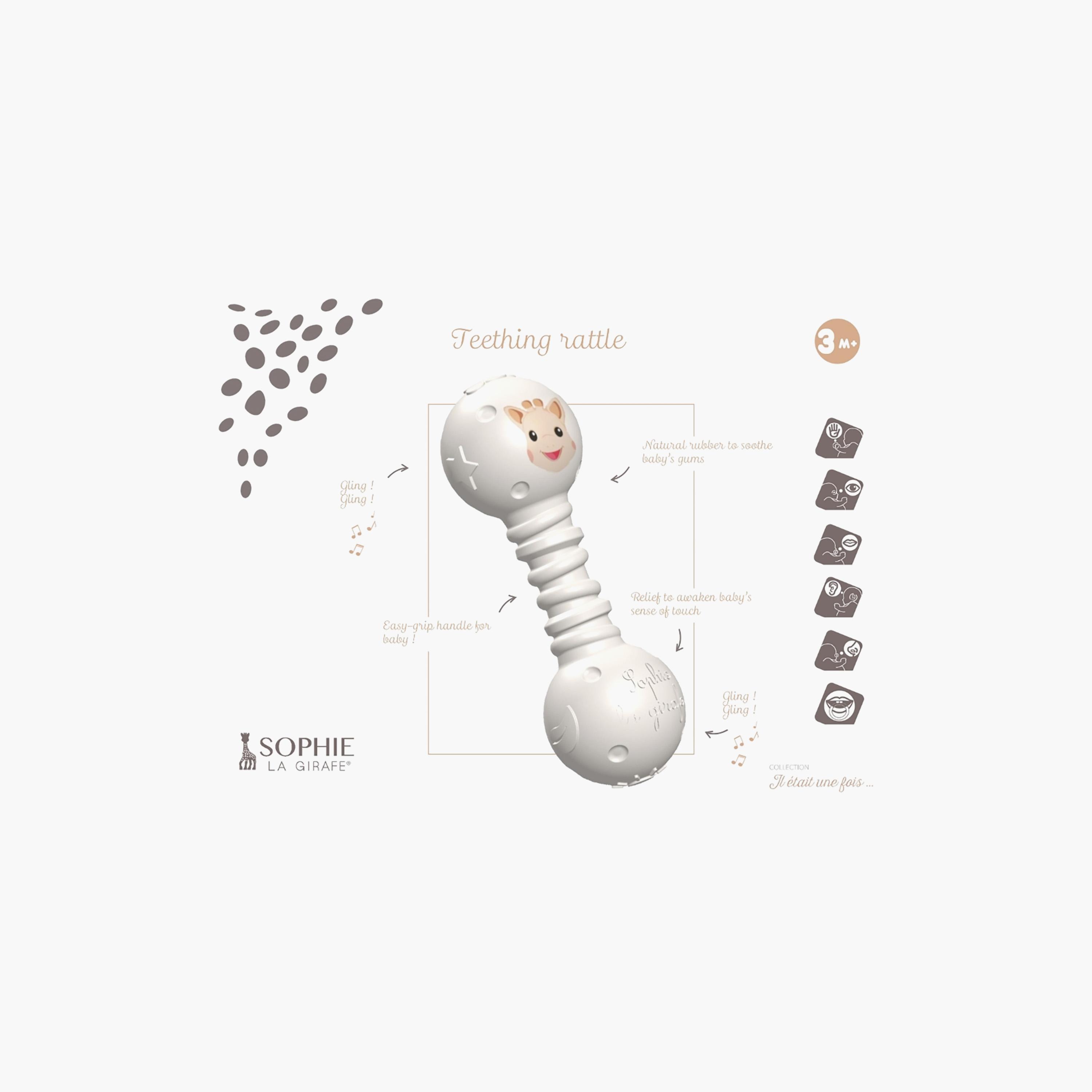 Sophie La Girafe Teething Rattle Multisensory Toy-toys-babyandtoddlertoys-rattlesandteethers-image-3