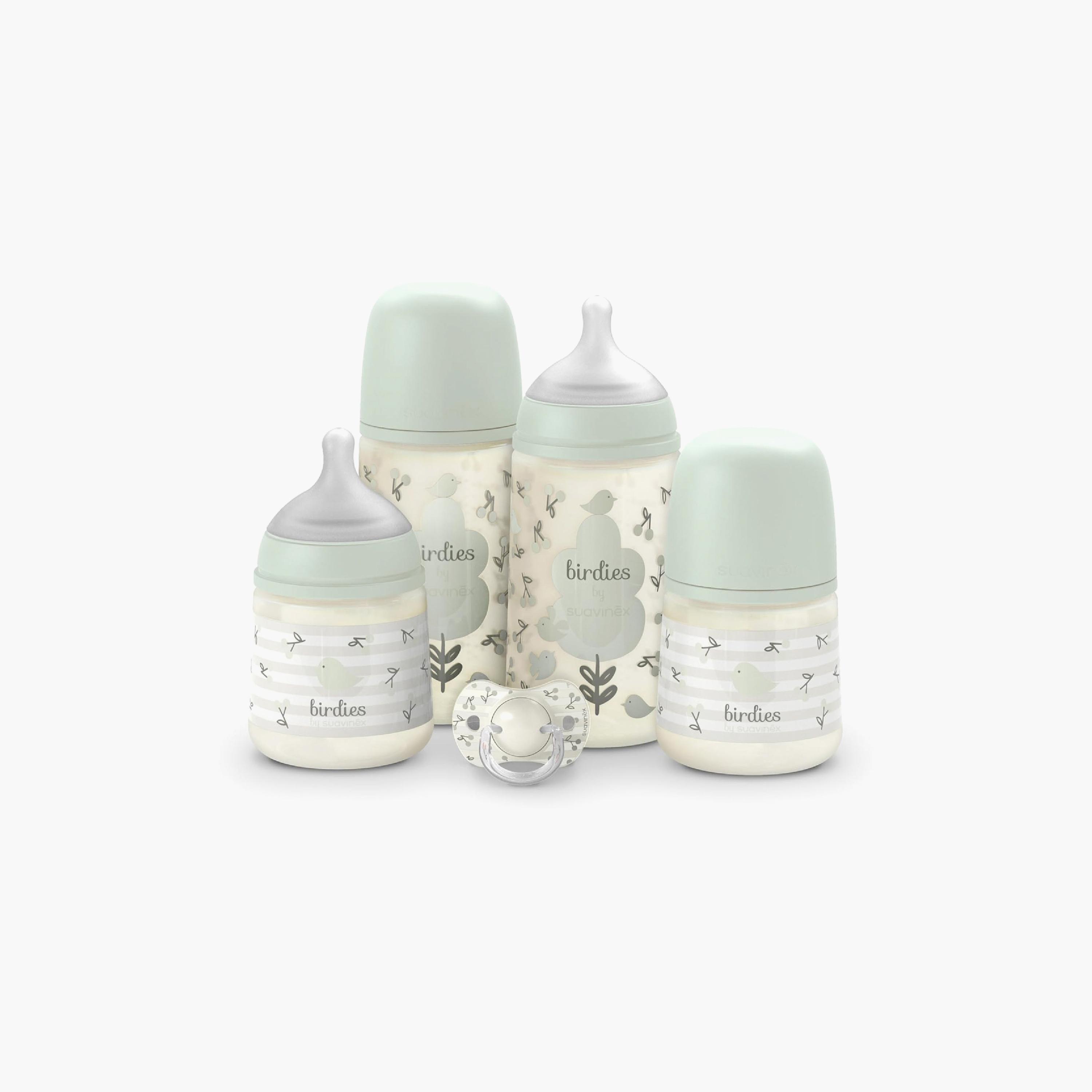 Suavinex 5-Piece Essential Feeding Bottle with Pacifier Set-baby-feeding-accessories-image-1