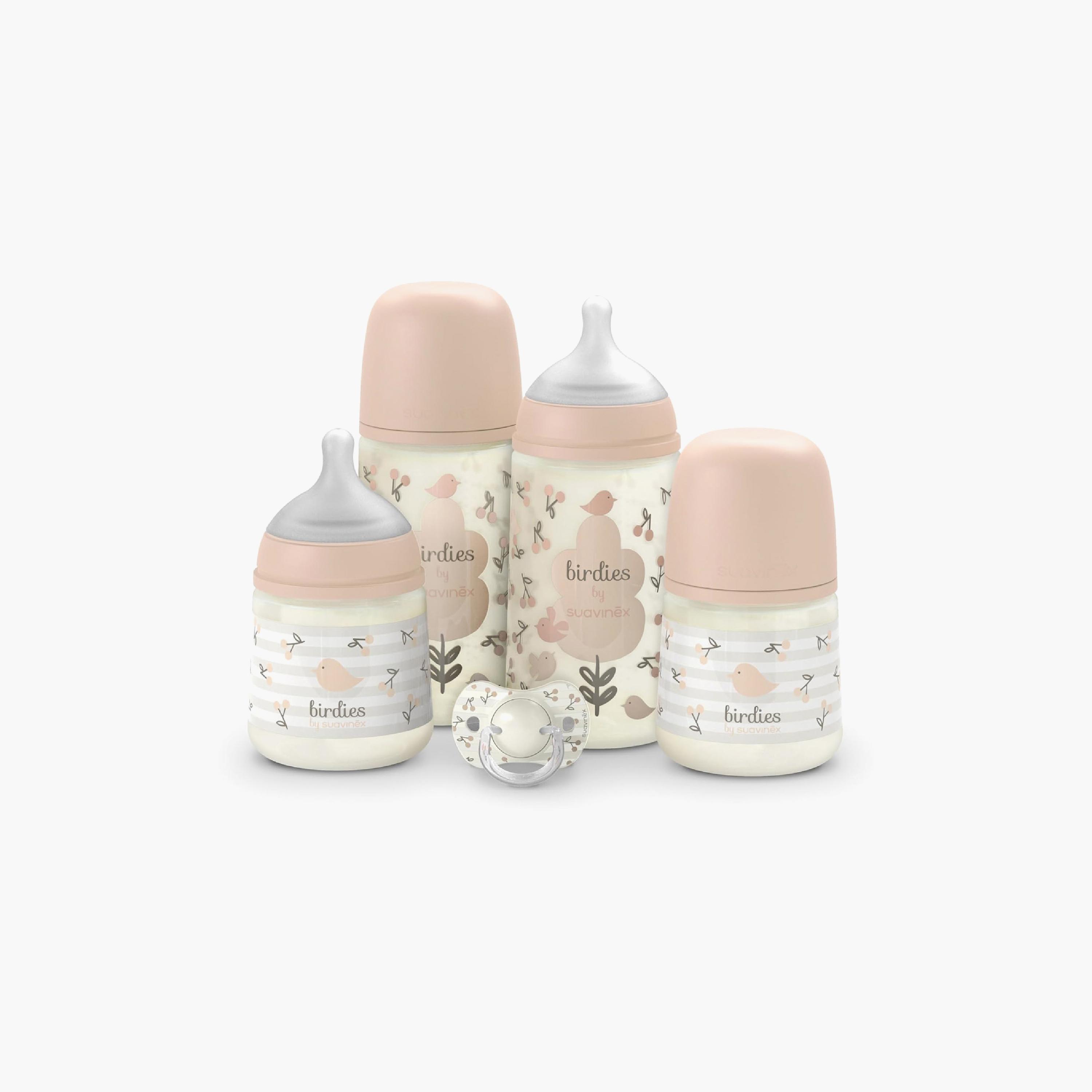 Suavinex 5-Piece Essential Feeding Bottle with Pacifier Set-baby-feeding-accessories-image-1