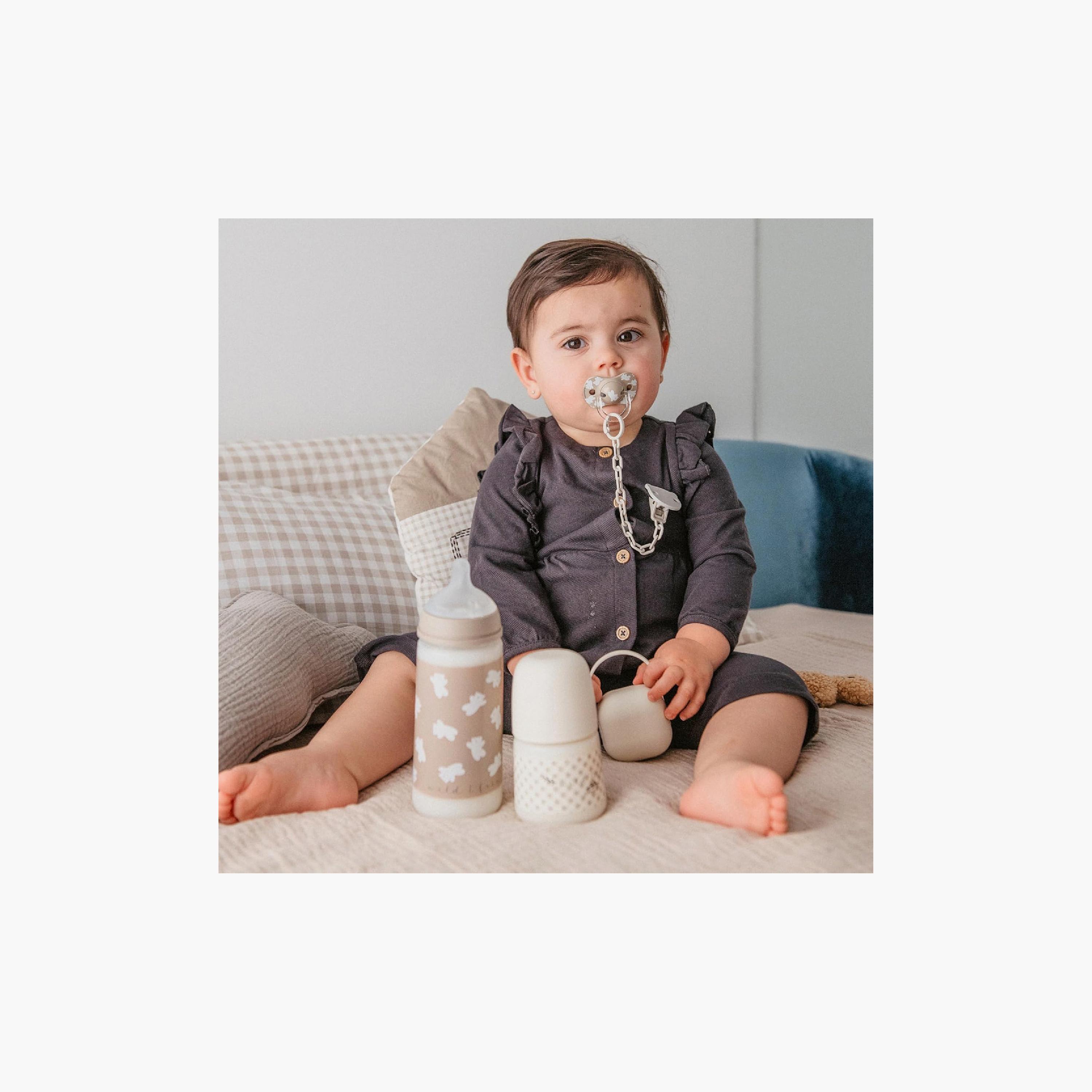 Suavinex 5-Piece Essential Feeding Bottle with Pacifier Set-baby-feeding-accessories-image-2