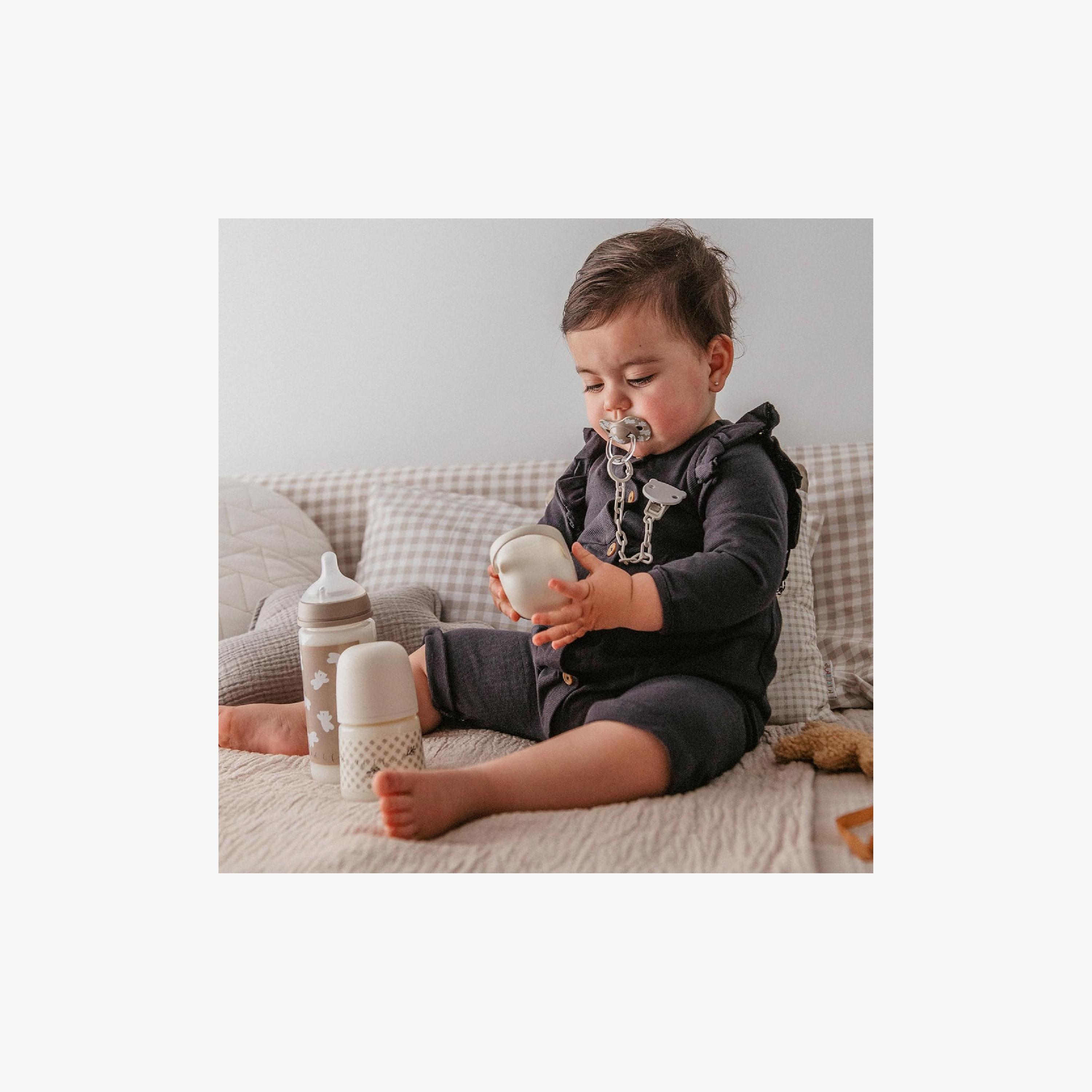 Suavinex 5-Piece Essential Feeding Bottle with Pacifier Set-baby-feeding-accessories-image-4