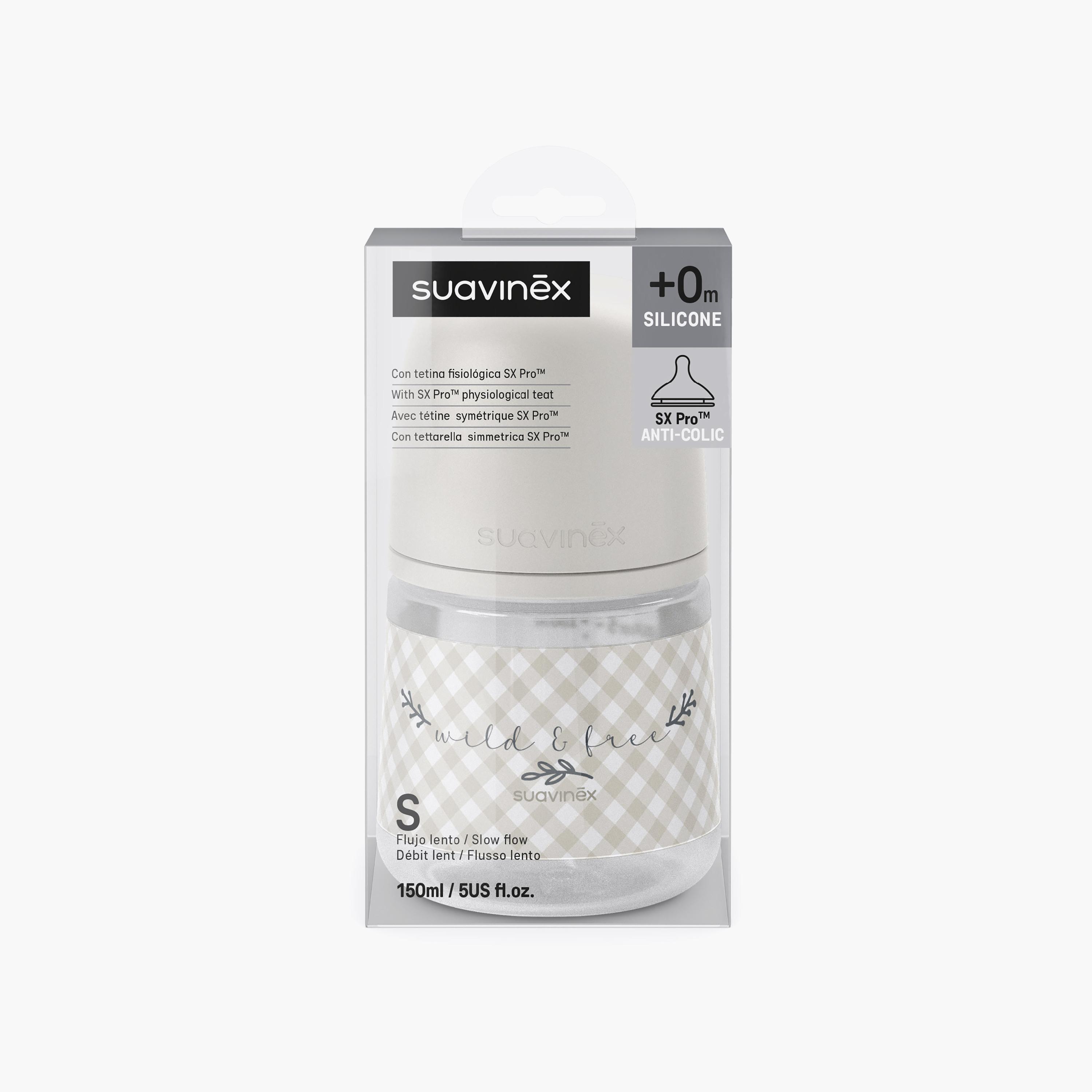 Suavinex Wild & Free Anti-Colic Silicone Teat Feeding Bottle - 150 ml-baby-feeding-feedingbottles-bottlesandteats-image-4