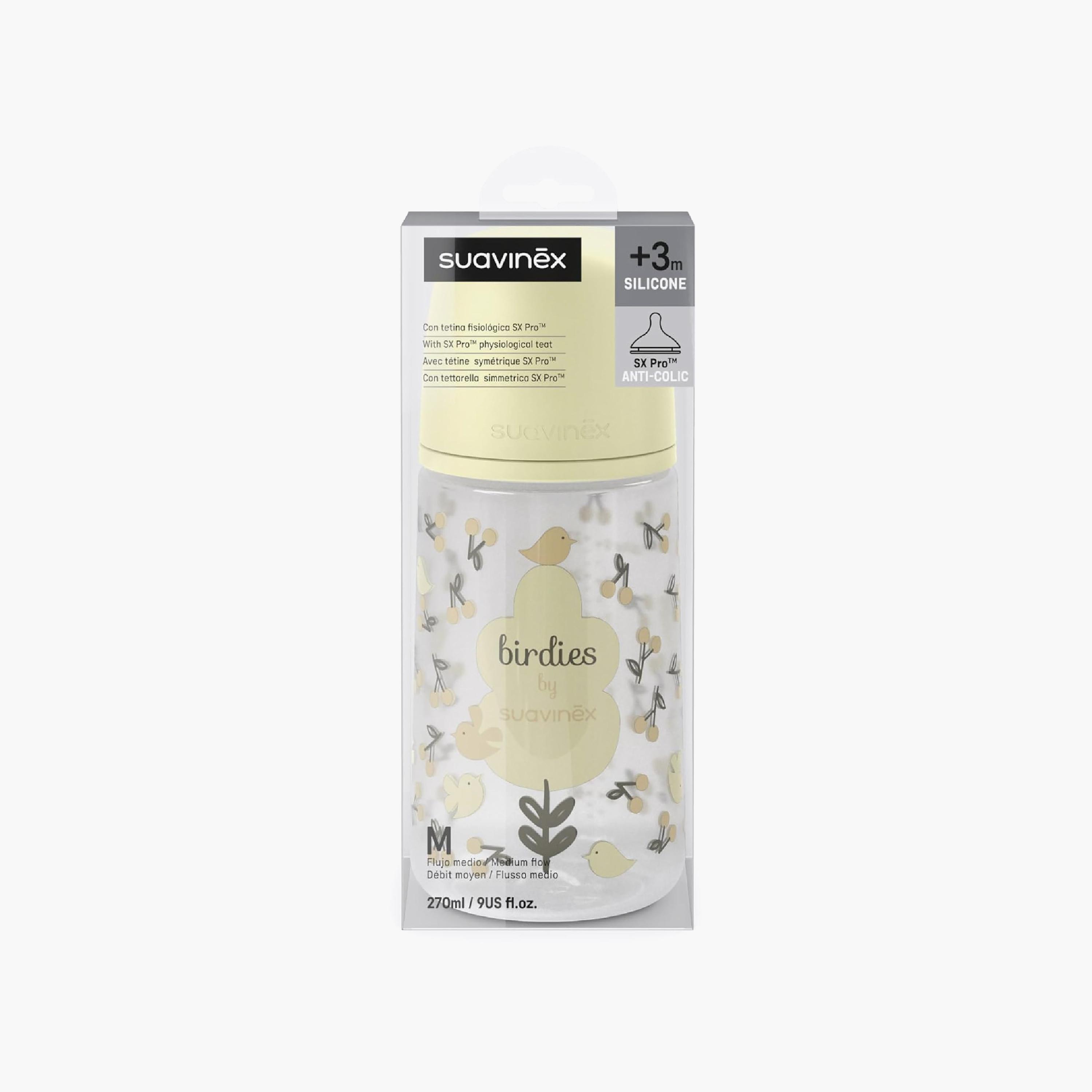 Suavinex Birdie Anti-Colic Silicone Teat Feeding Bottle - 270 ml-baby-feeding-feedingbottles-bottlesandteats-image-5