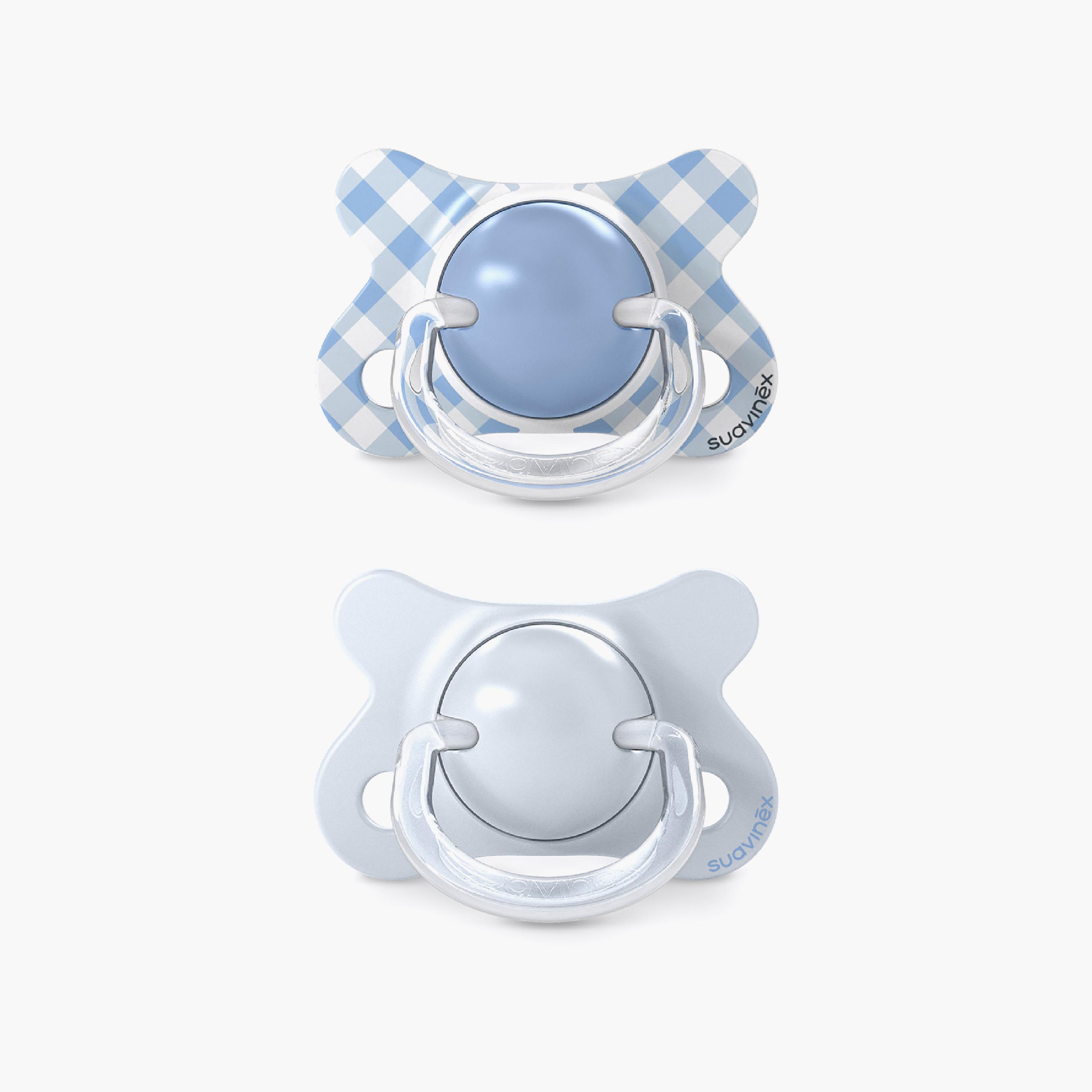 Suavinex 2-Piece Mini Silicone Pacifiers with Case-baby-feeding-pacifiers-image-1