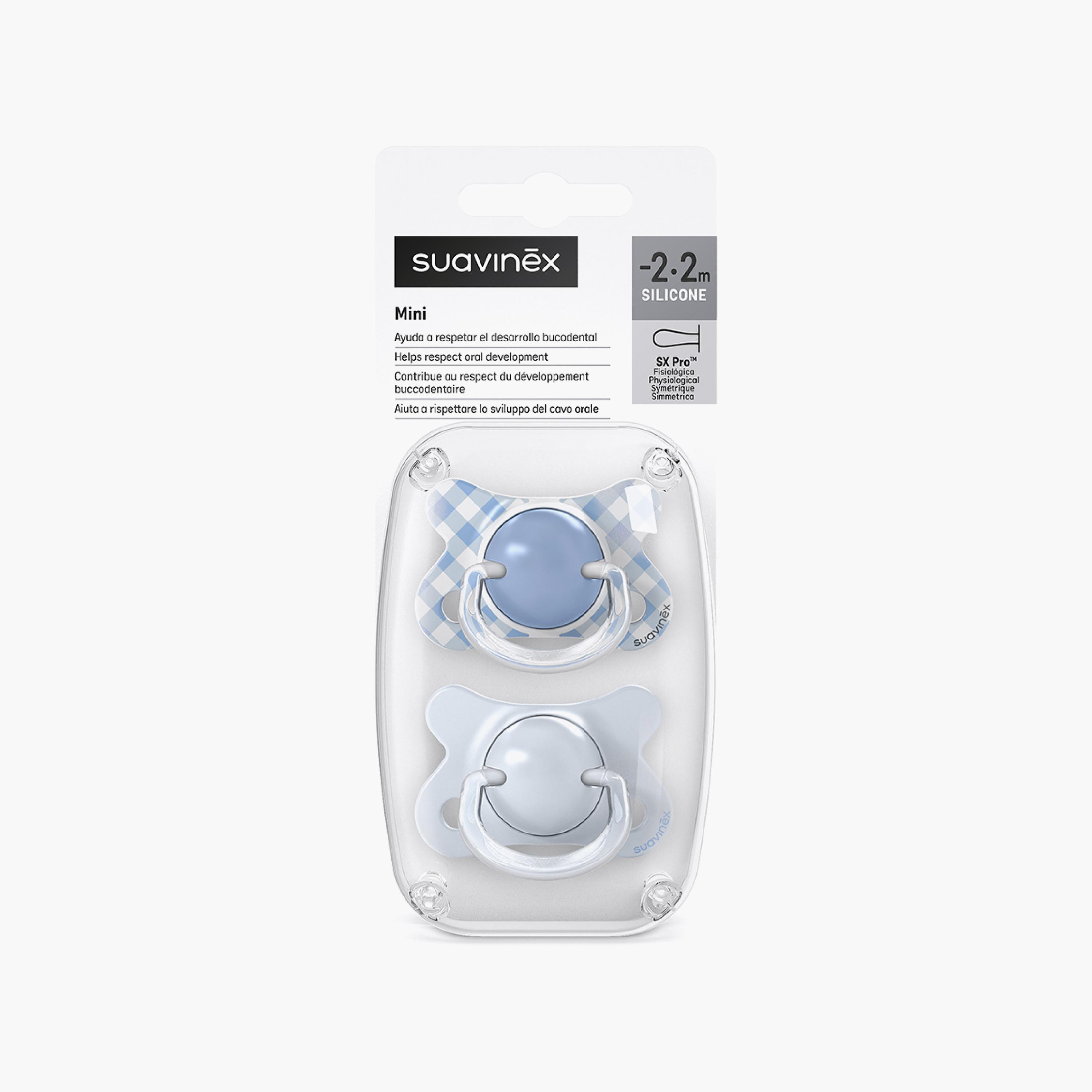 Suavinex 2-Piece Mini Silicone Pacifiers with Case-baby-feeding-pacifiers-image-3
