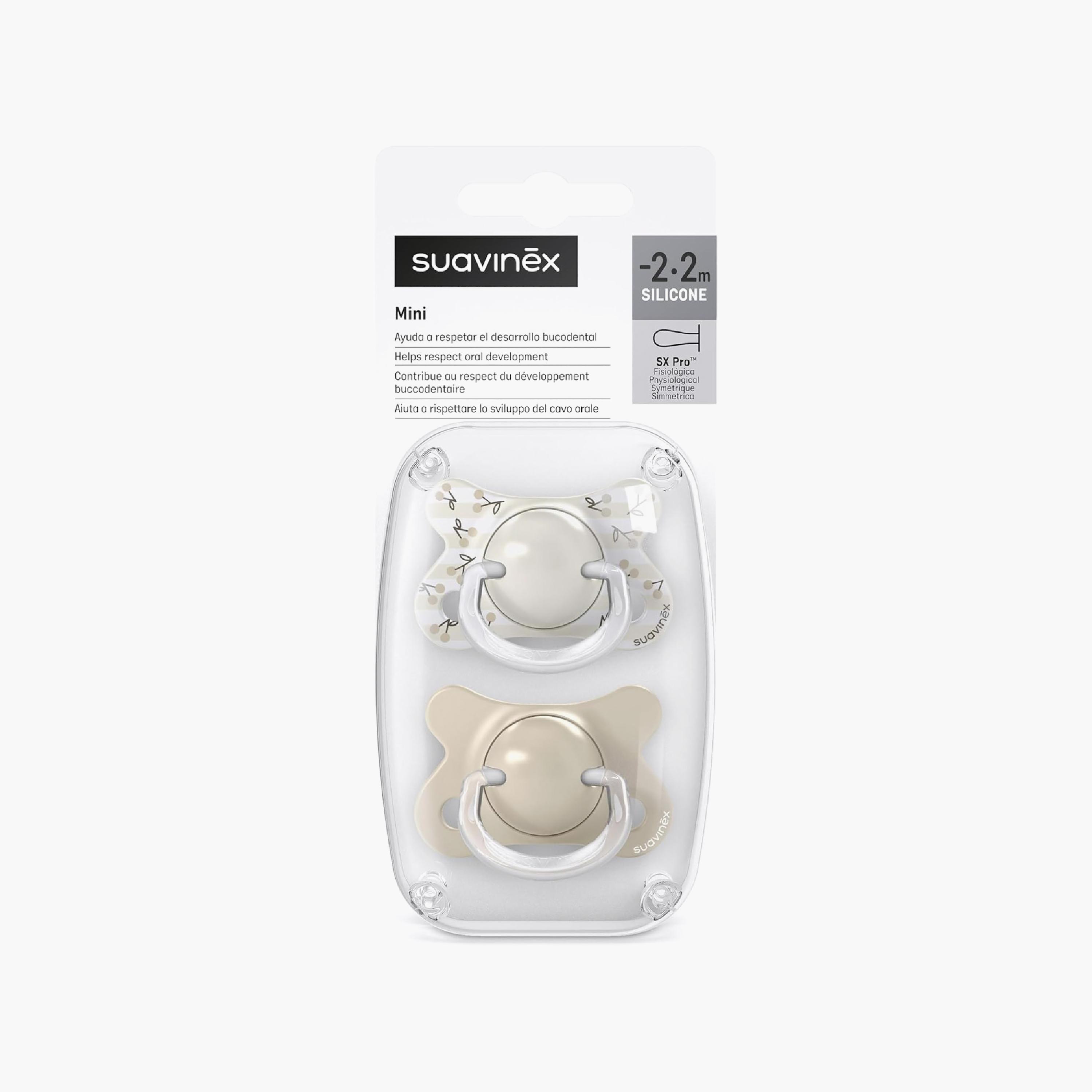 Suavinex 2-Piece Mini Silicone Pacifiers with Case-baby-feeding-pacifiers-image-3