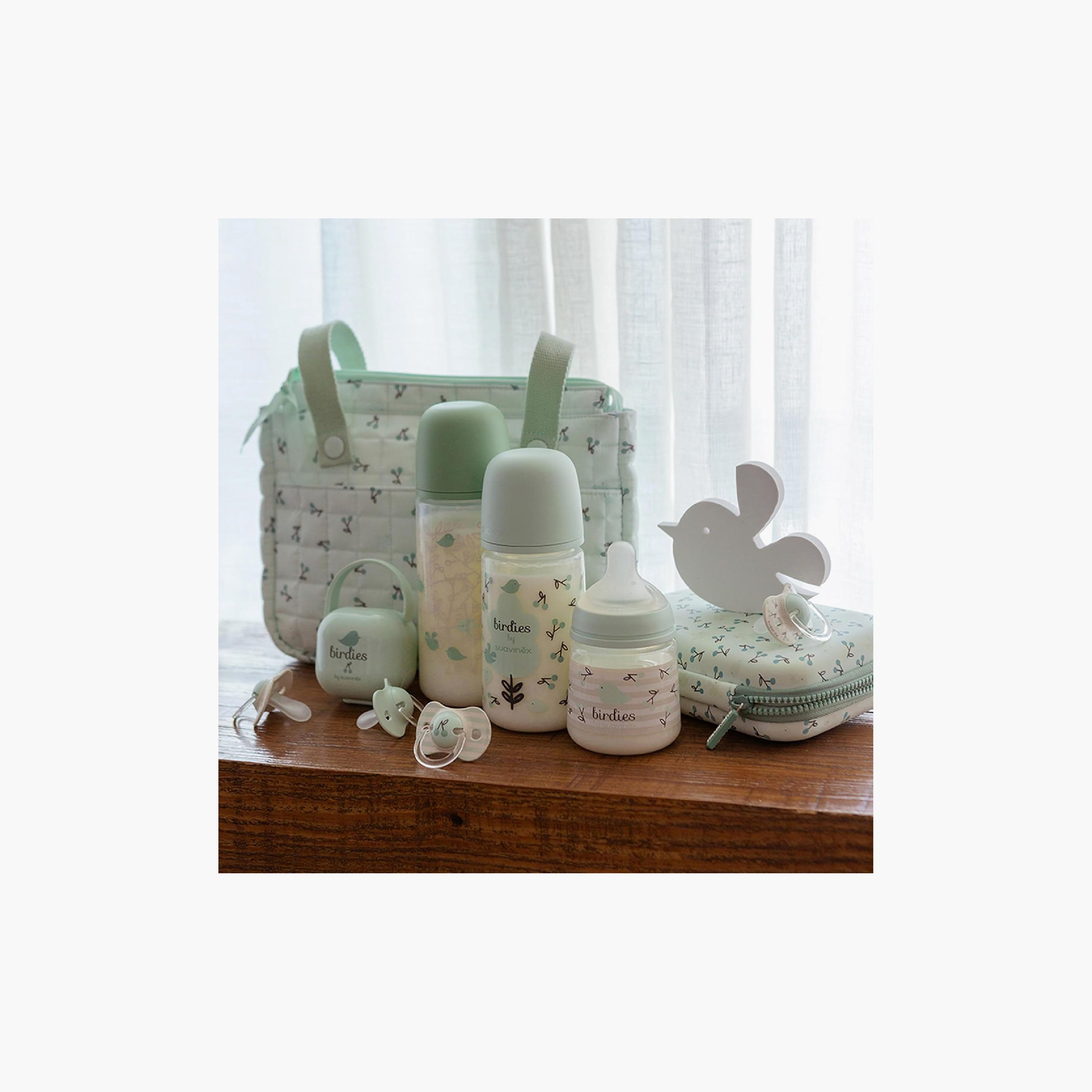 طقم لهايات سيليكون بيرديز مع علبة (قطعتان) - من 0 إلى 6 أشهر من سوافينكس-baby-feeding-pacifiers-image-8