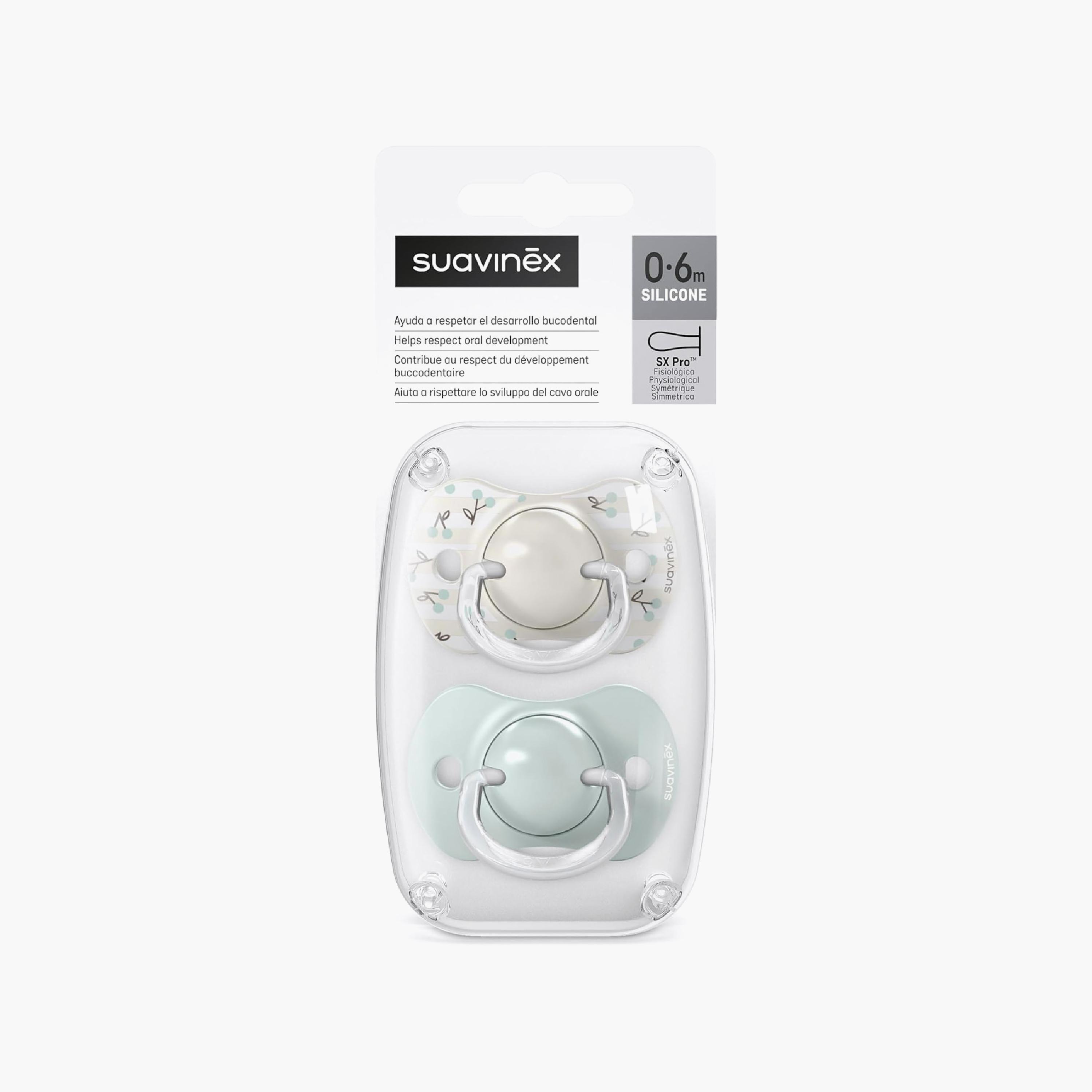 طقم لهايات سيليكون بيرديز مع علبة (قطعتان) - من 0 إلى 6 أشهر من سوافينكس-baby-feeding-pacifiers-image-9