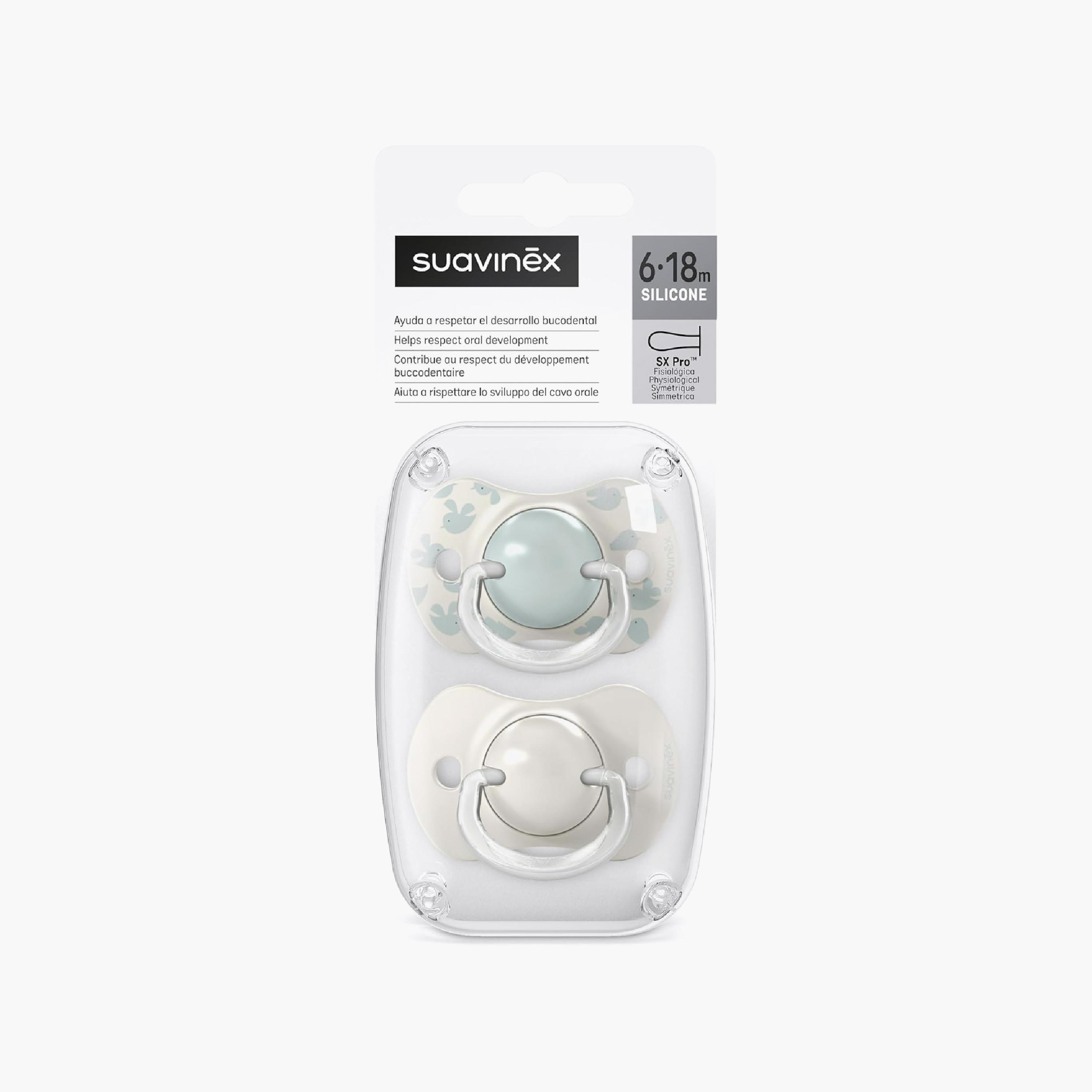 Suavinex 2-Piece Birdies Silicone Pacifiers with Case - 6-18 Months-baby-feeding-pacifiers-image-5