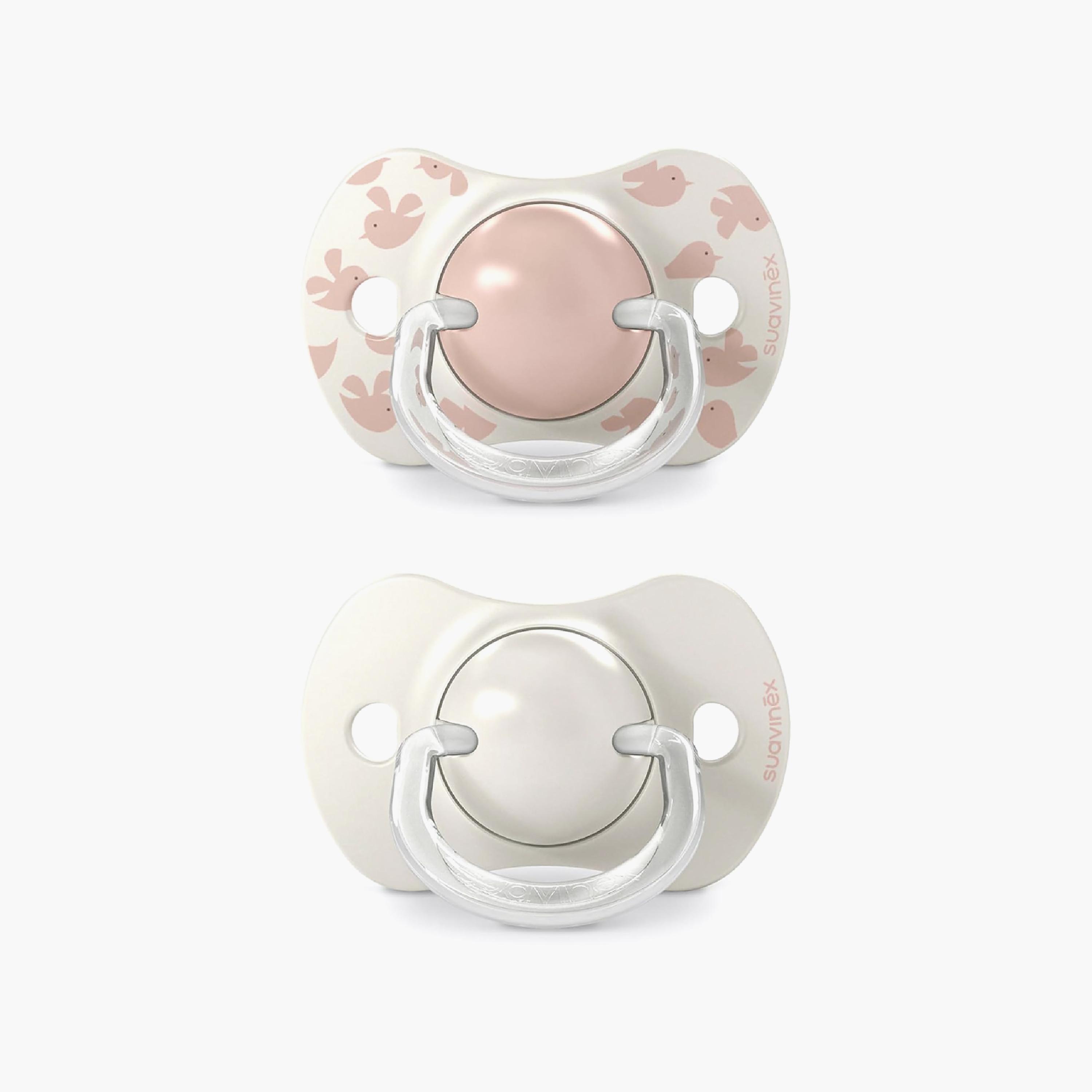 Suavinex 2-Piece Birdies Silicone Pacifiers with Case - 6-18 Months-baby-feeding-pacifiers-image-1