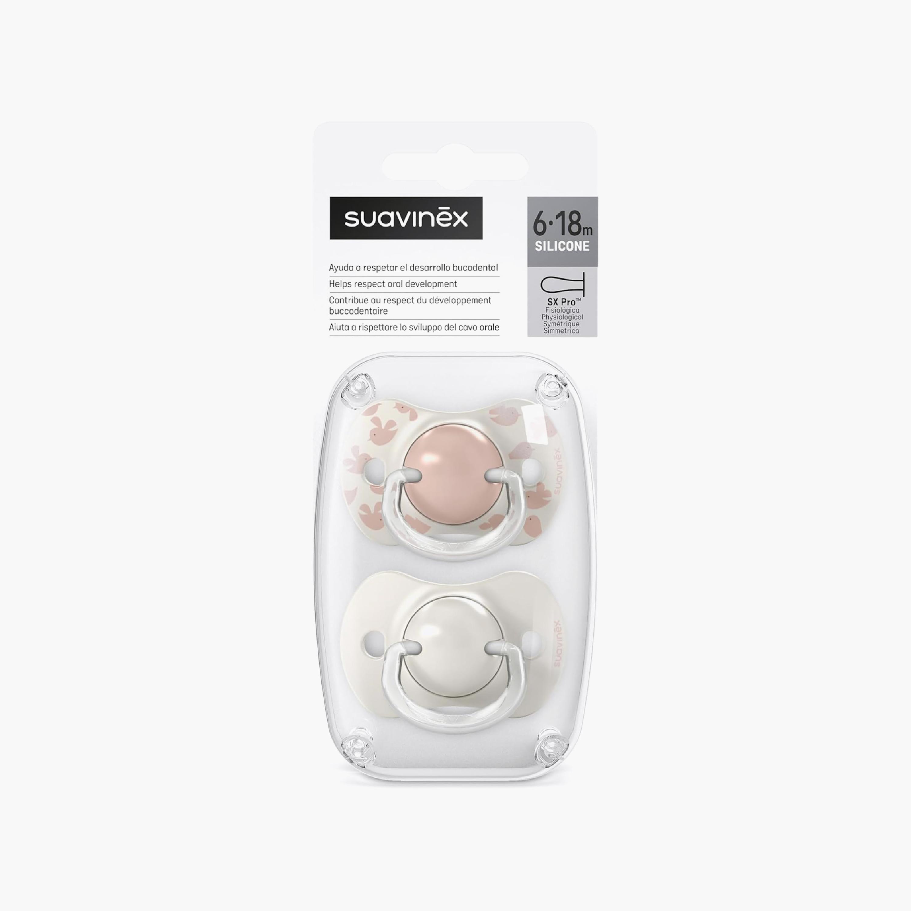 Suavinex 2-Piece Birdies Silicone Pacifiers with Case - 6-18 Months-baby-feeding-pacifiers-image-5