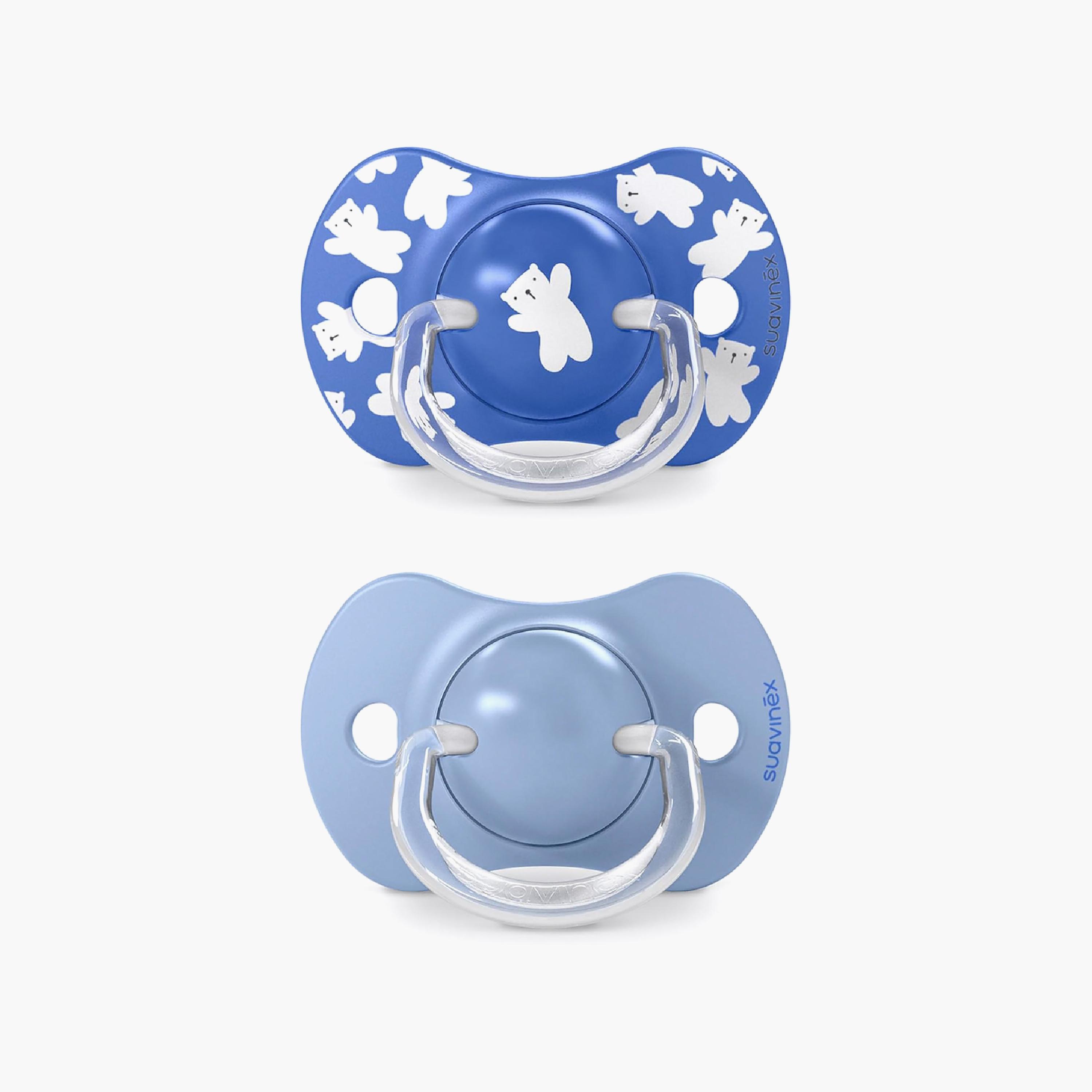 Suavinex 2-Piece Silicone Pacifiers with Case - 18 Months+-baby-feeding-pacifiers-image-1