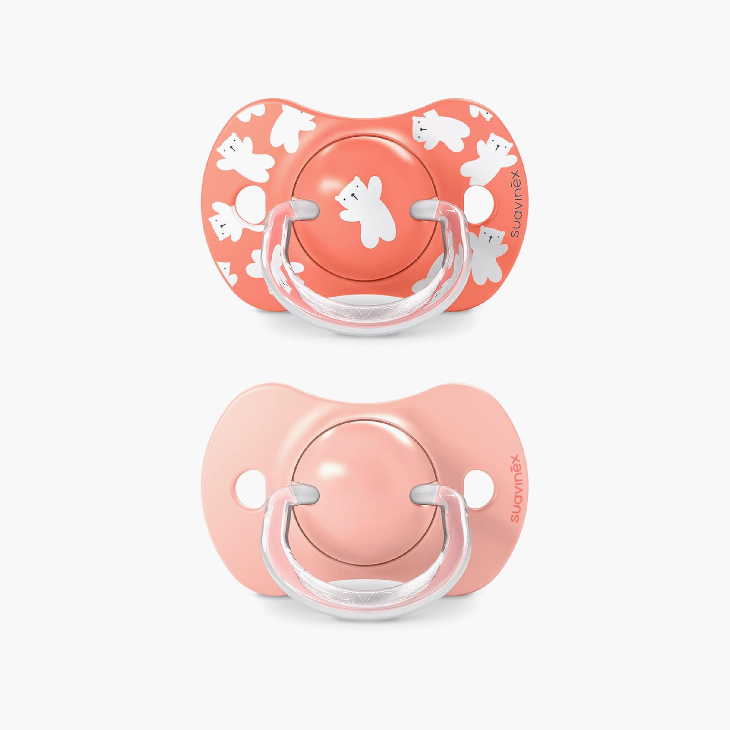 Suavinex 2-Piece Silicone Pacifiers with Case - 18 Months+-baby-feeding-pacifiers-image-1
