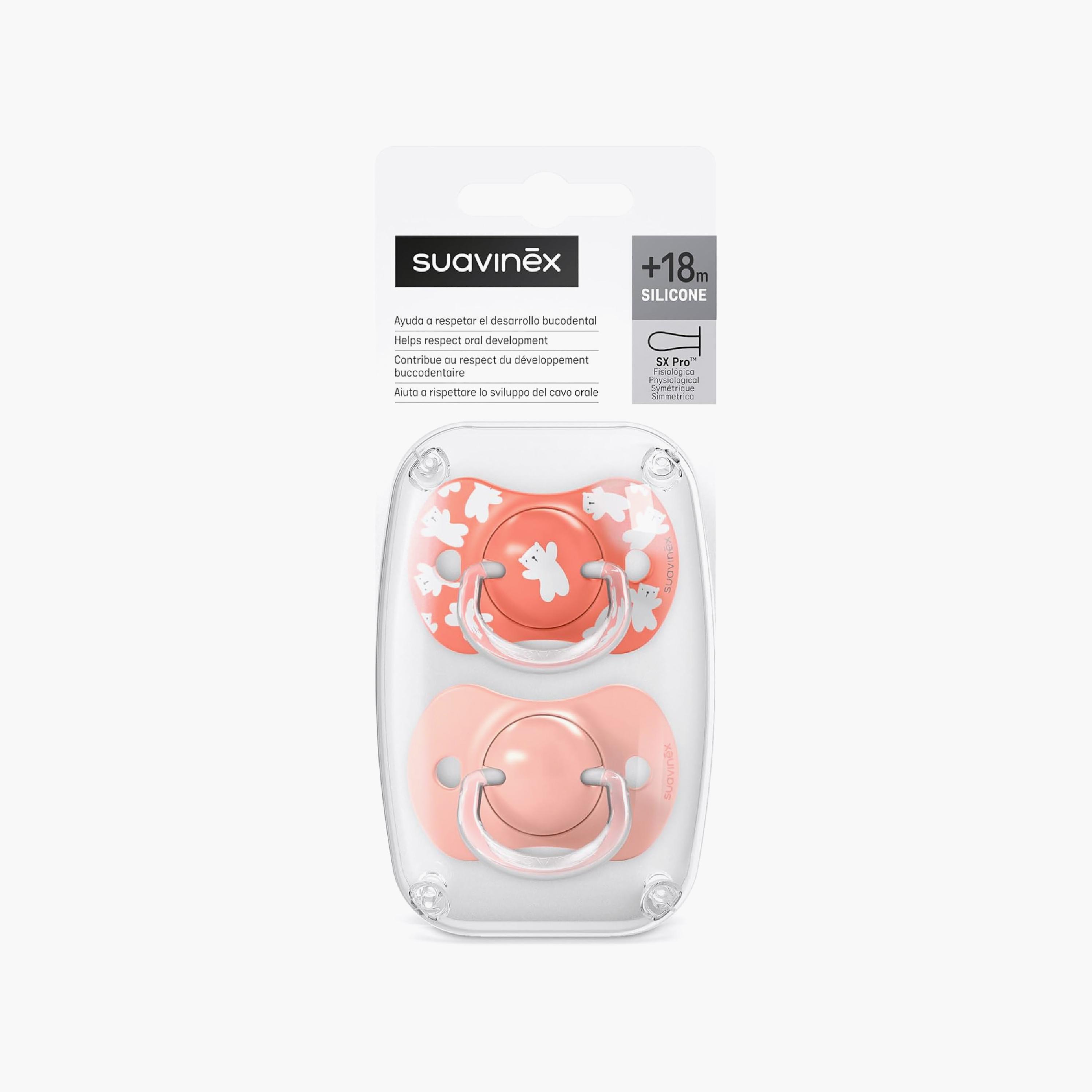 Suavinex 2-Piece Silicone Pacifiers with Case - 18 Months+-baby-feeding-pacifiers-image-14
